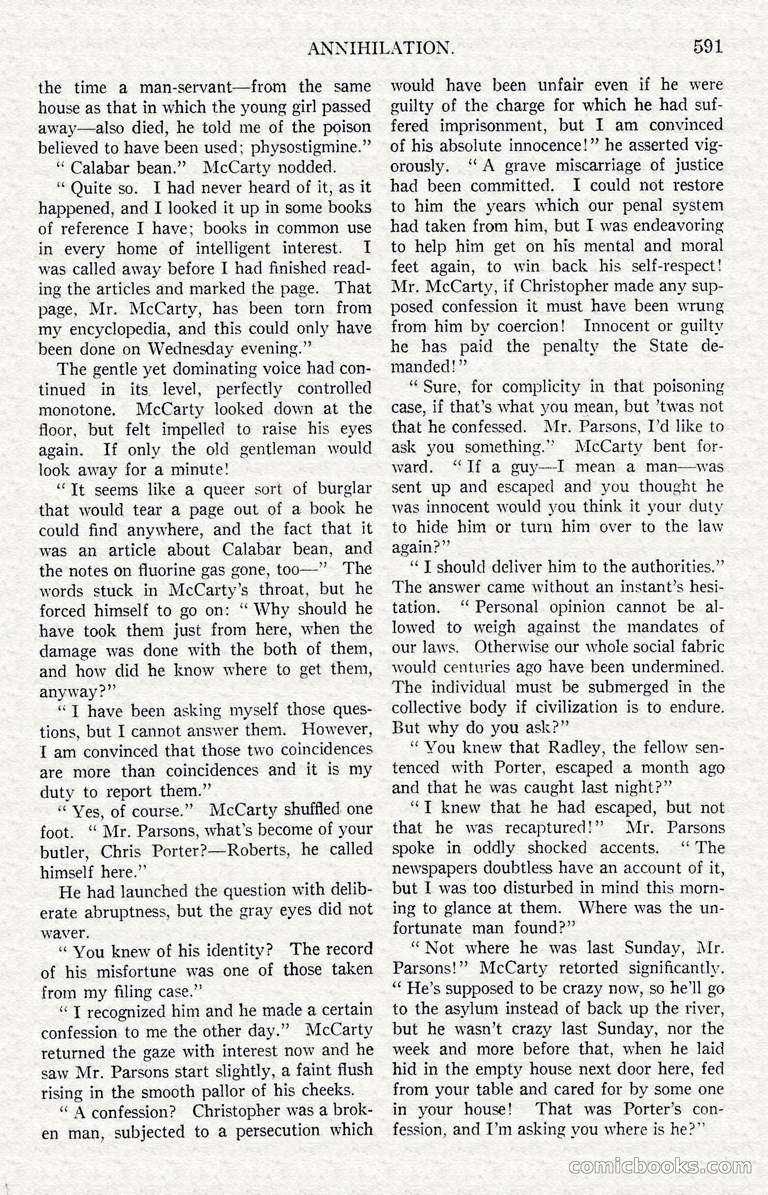Argosy All-Story Weekly — Hopalong Cassidy Returns — page 122 of 174