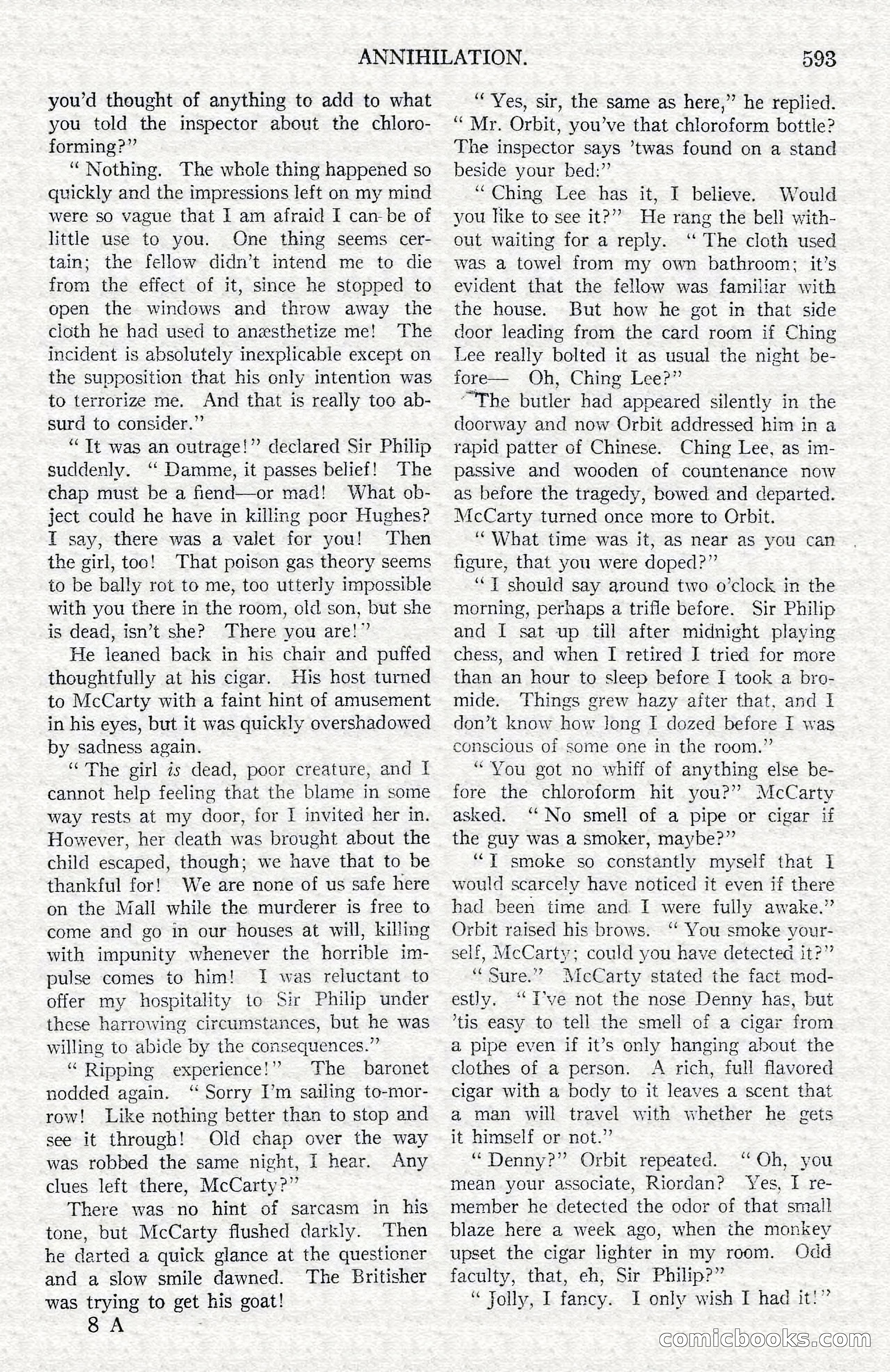 Argosy All-Story Weekly — Hopalong Cassidy Returns — page 124 of 174