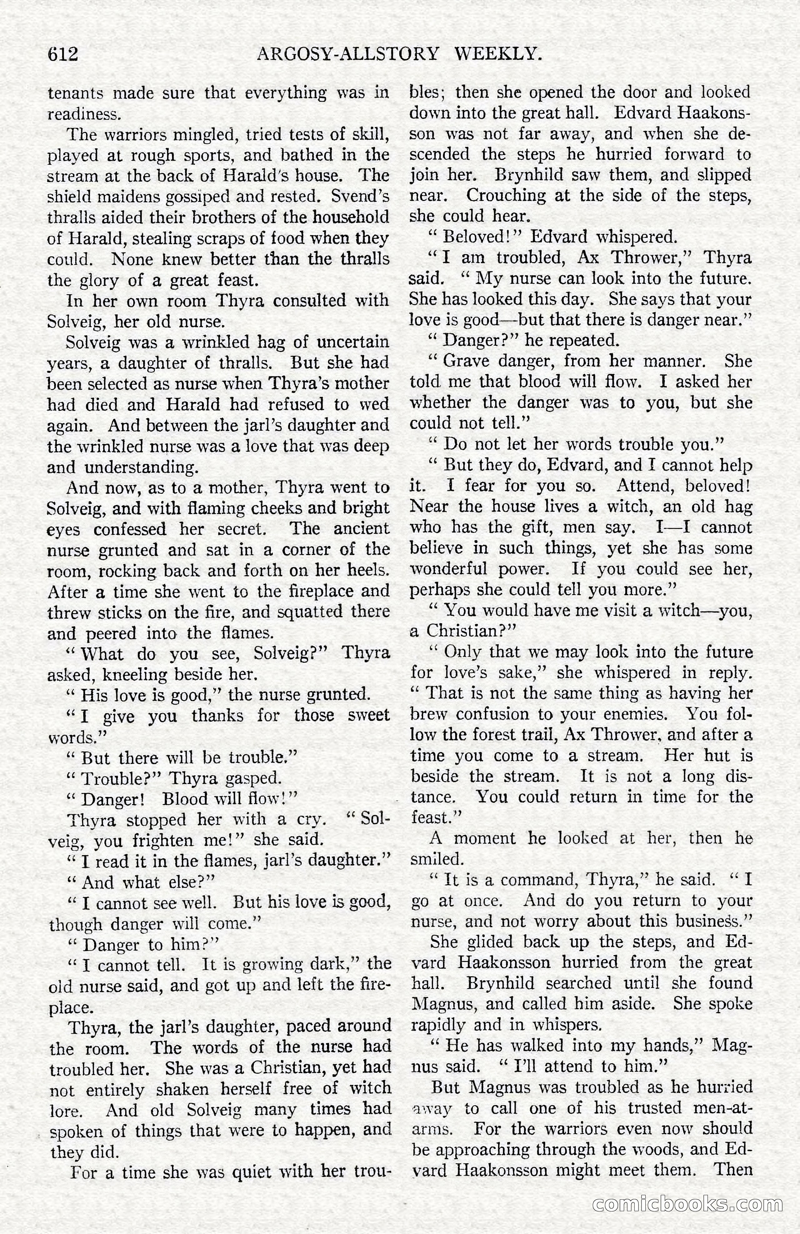 Argosy All-Story Weekly — Hopalong Cassidy Returns — page 143 of 174