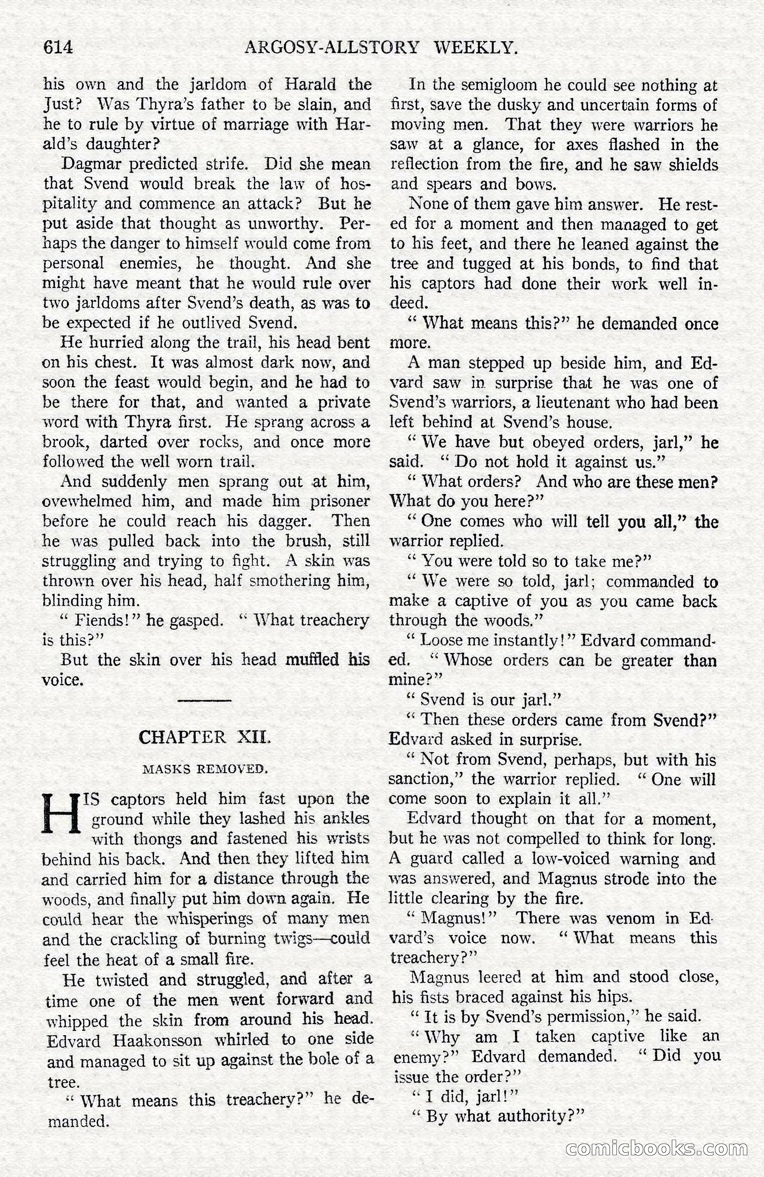 Argosy All-Story Weekly — Hopalong Cassidy Returns — page 145 of 174