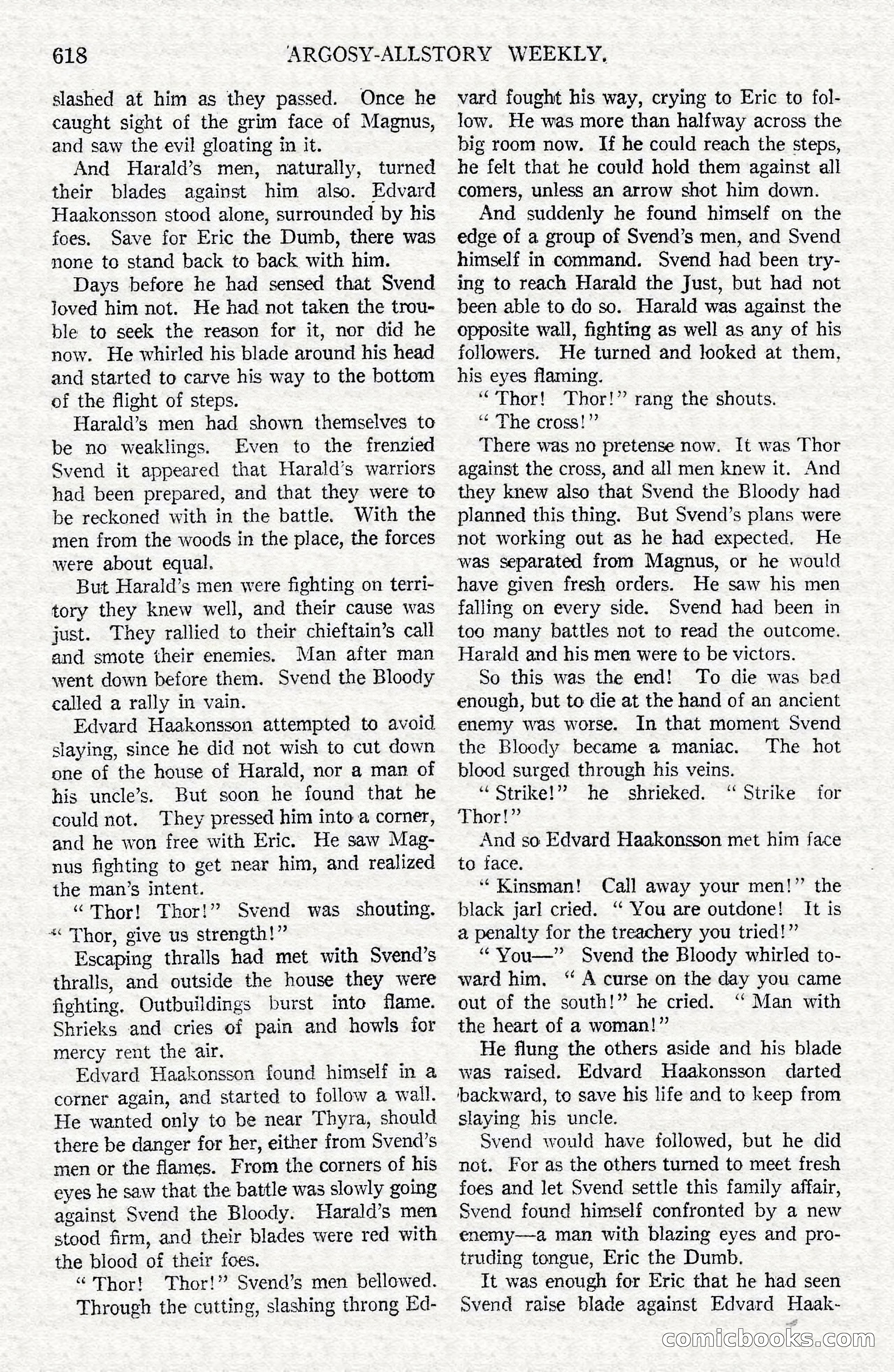 Argosy All-Story Weekly — Hopalong Cassidy Returns — page 149 of 174