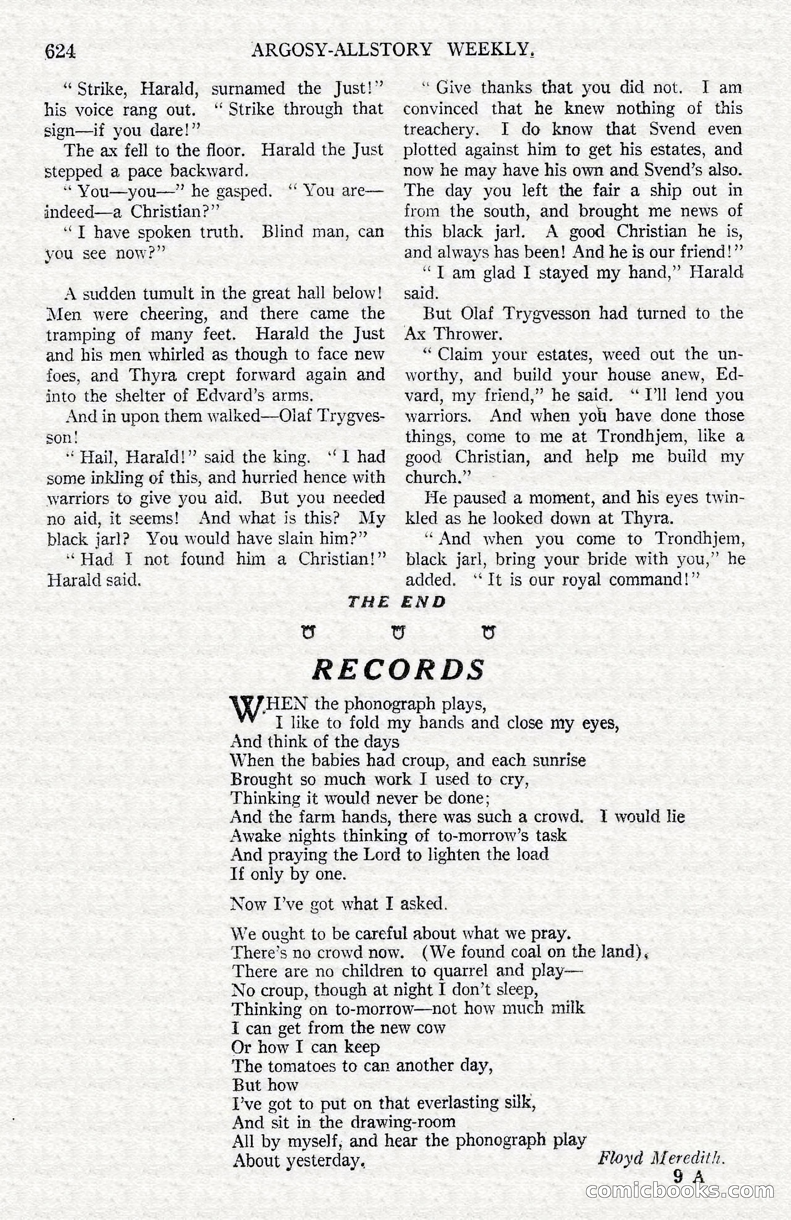 Argosy All-Story Weekly — Hopalong Cassidy Returns — page 155 of 174