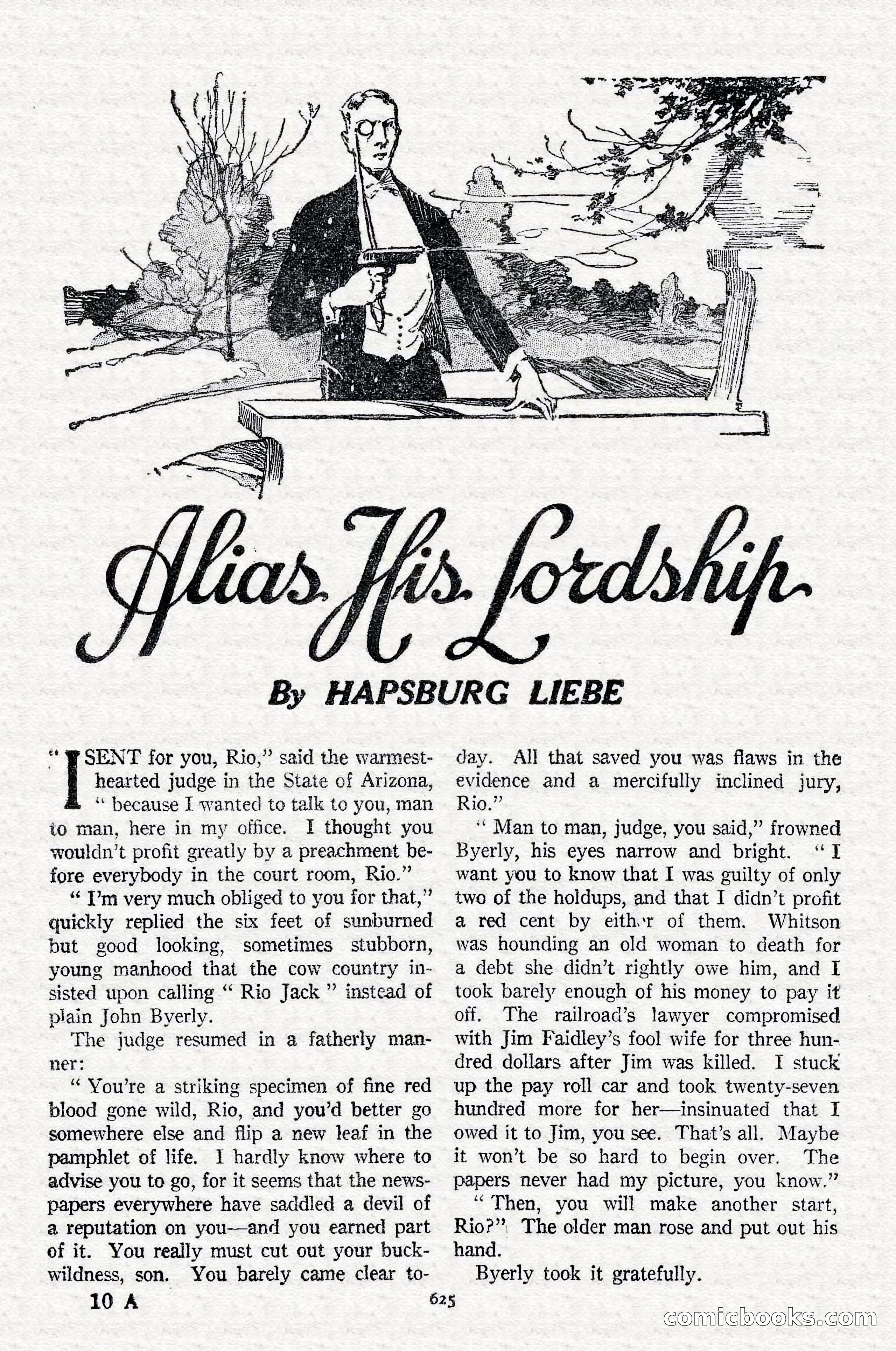 Argosy All-Story Weekly — Hopalong Cassidy Returns — page 156 of 174