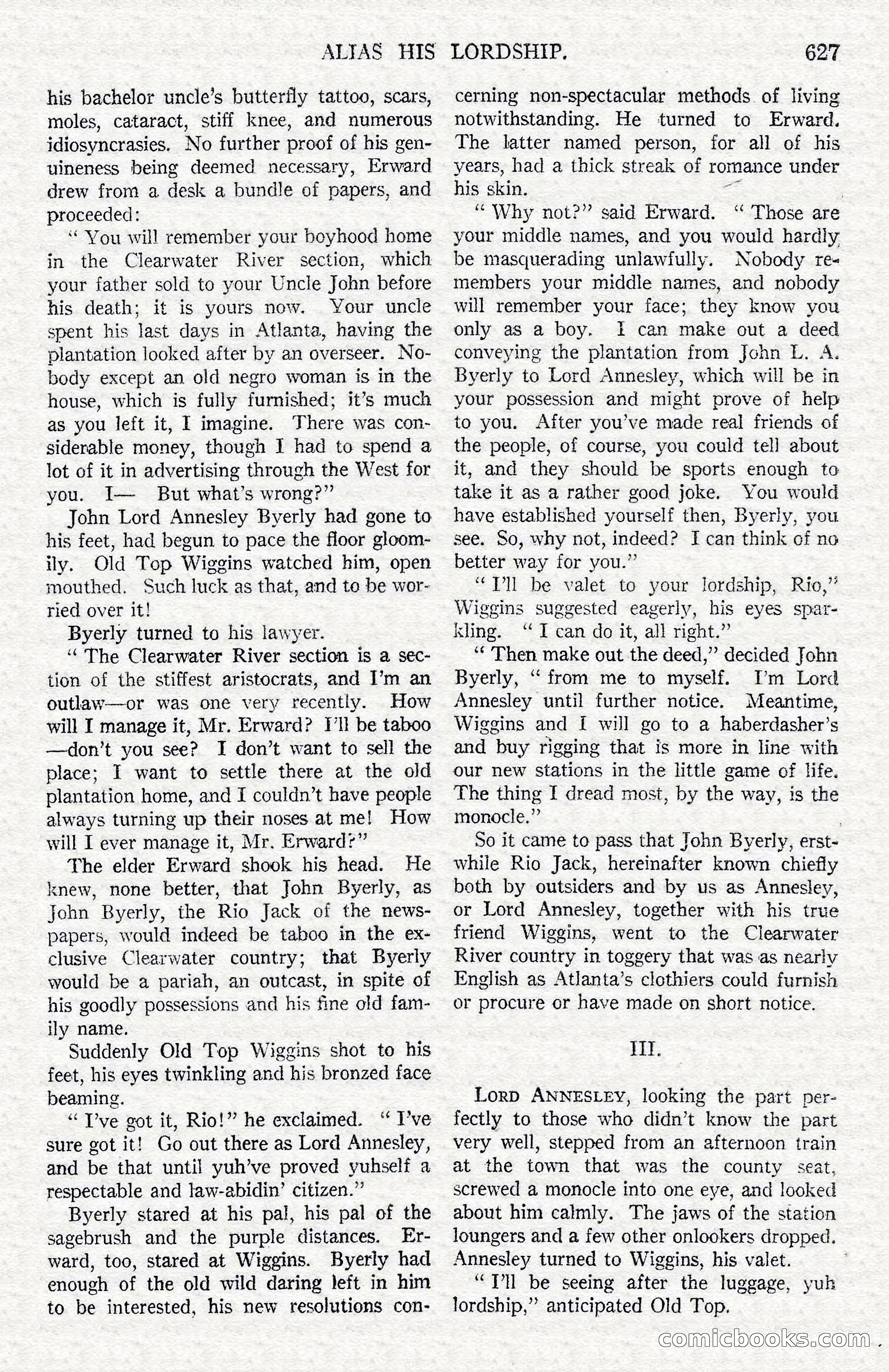 Argosy All-Story Weekly — Hopalong Cassidy Returns — page 158 of 174