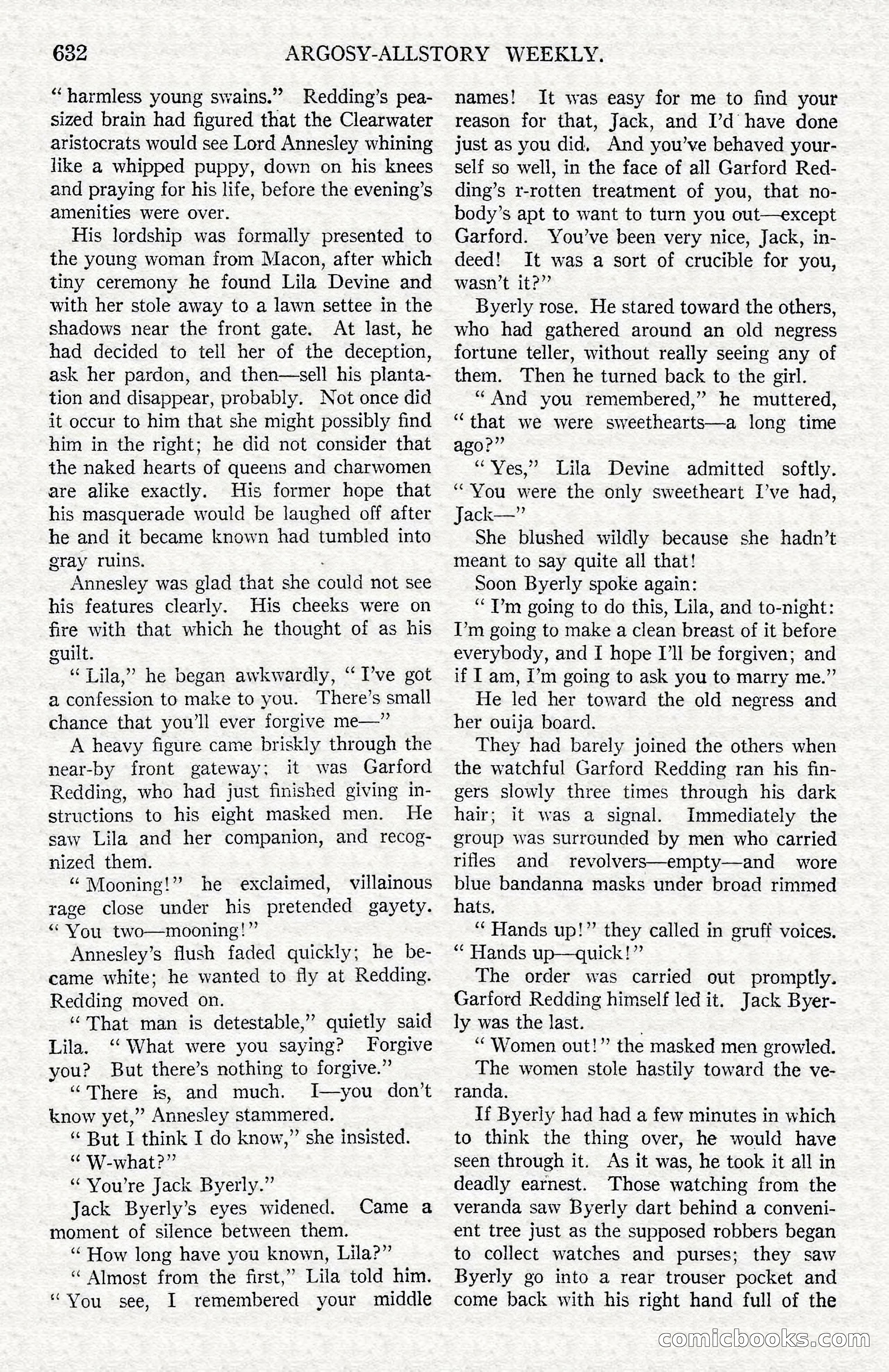 Argosy All-Story Weekly — Hopalong Cassidy Returns — page 163 of 174
