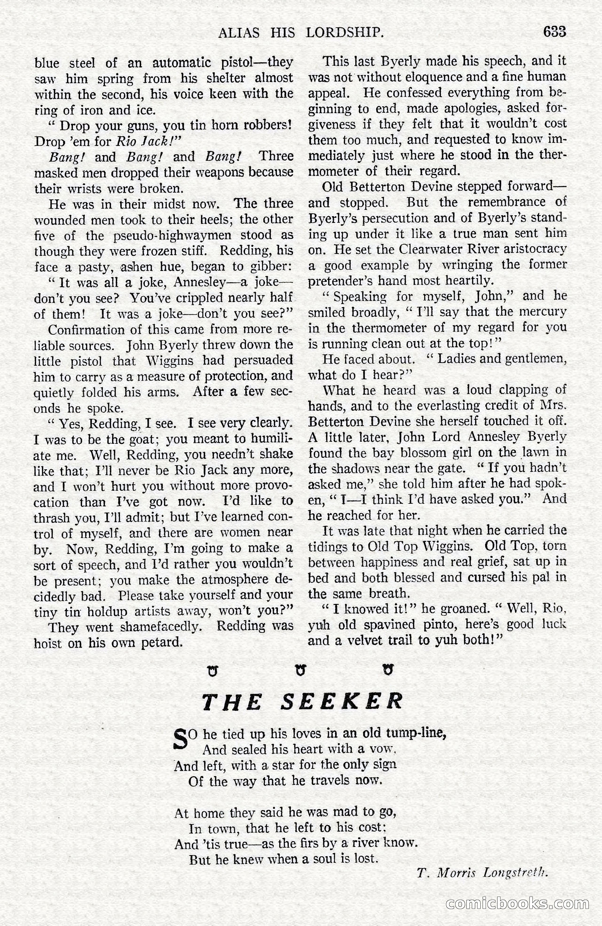 Argosy All-Story Weekly — Hopalong Cassidy Returns — page 164 of 174
