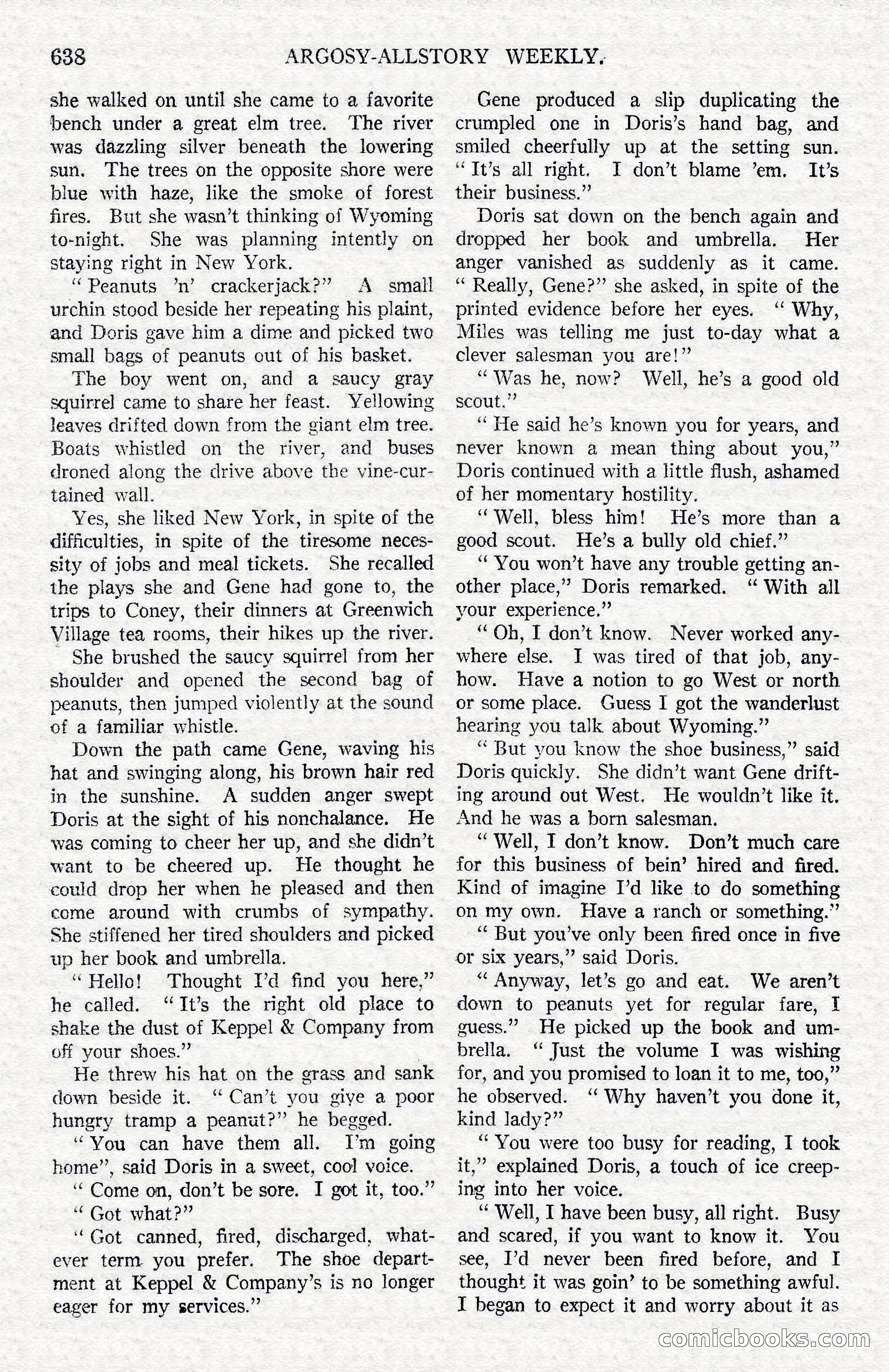 Argosy All-Story Weekly — Hopalong Cassidy Returns — page 169 of 174