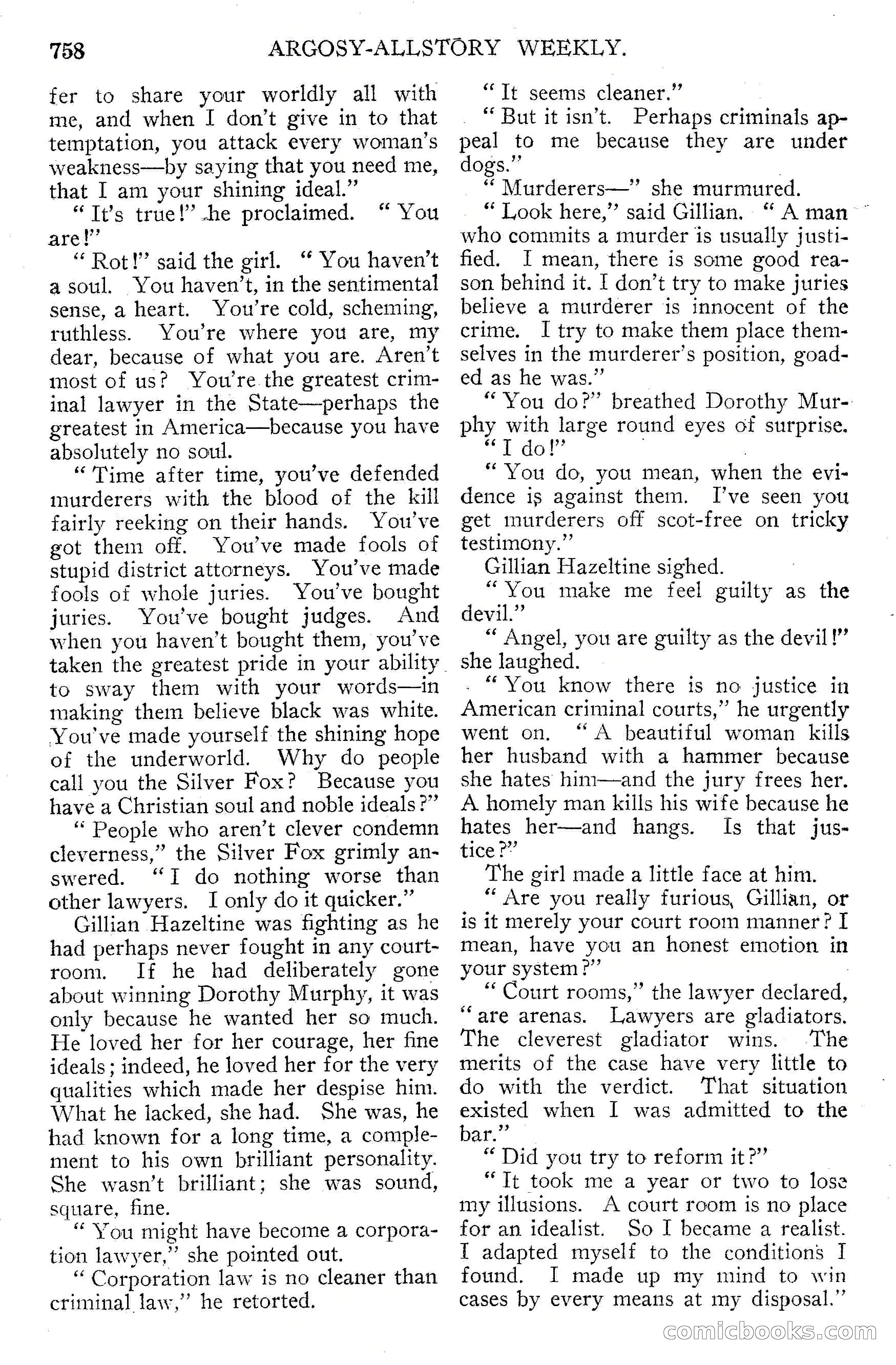 Argosy All-Story Weekly, September 15, 1928 — page 40 of 148