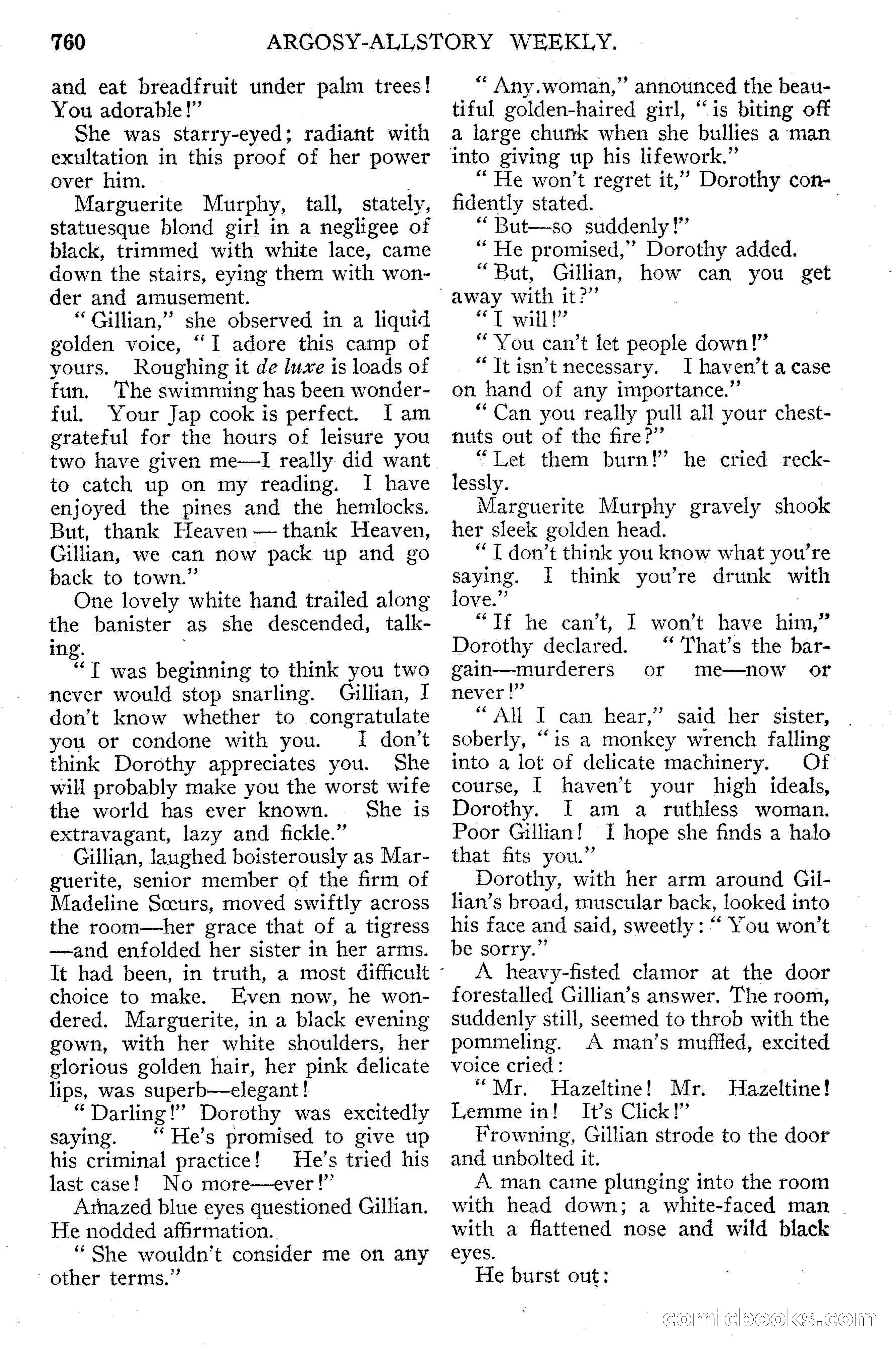 Argosy All-Story Weekly, September 15, 1928 — page 42 of 148
