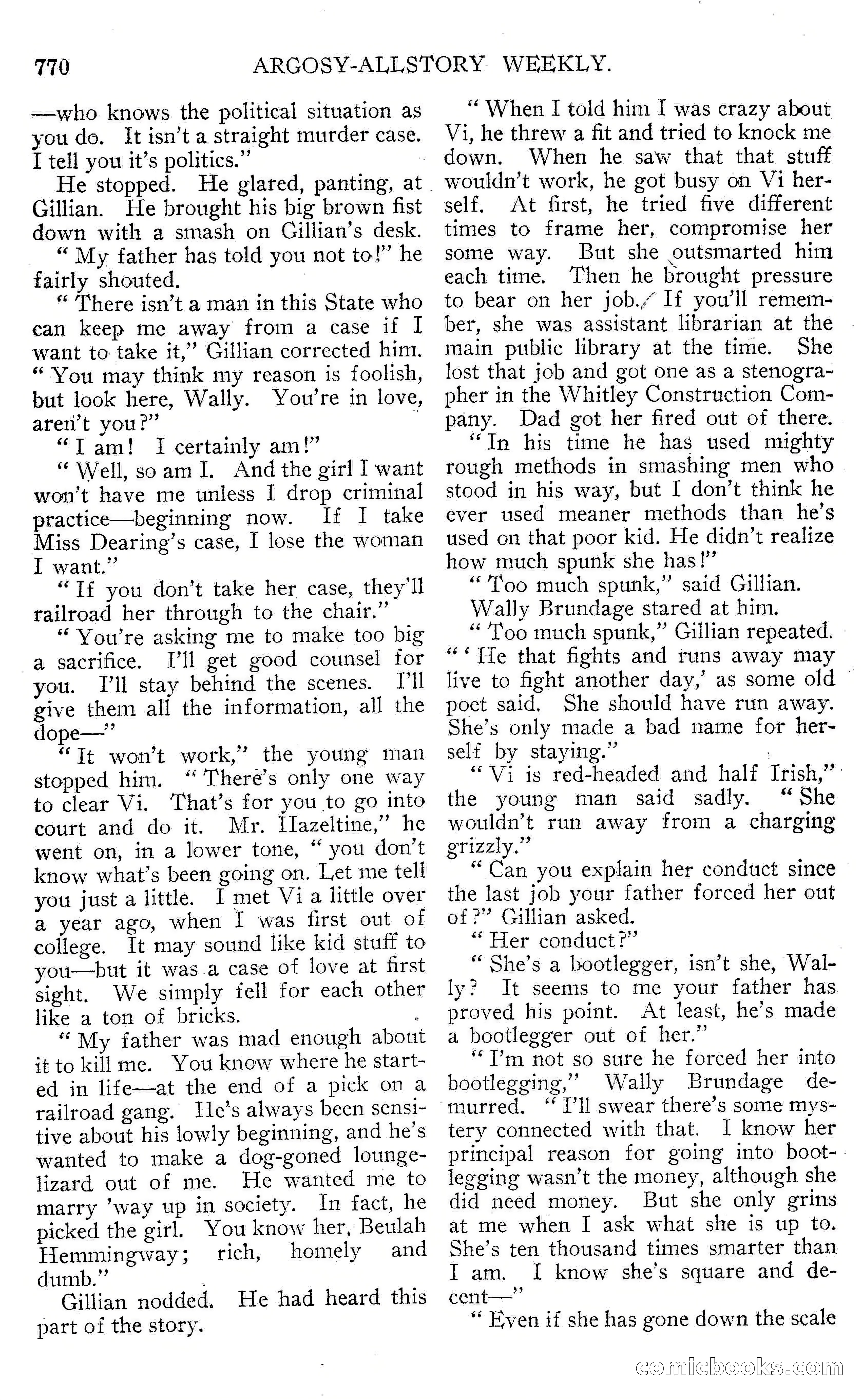 Argosy All-Story Weekly, September 15, 1928 — page 52 of 148