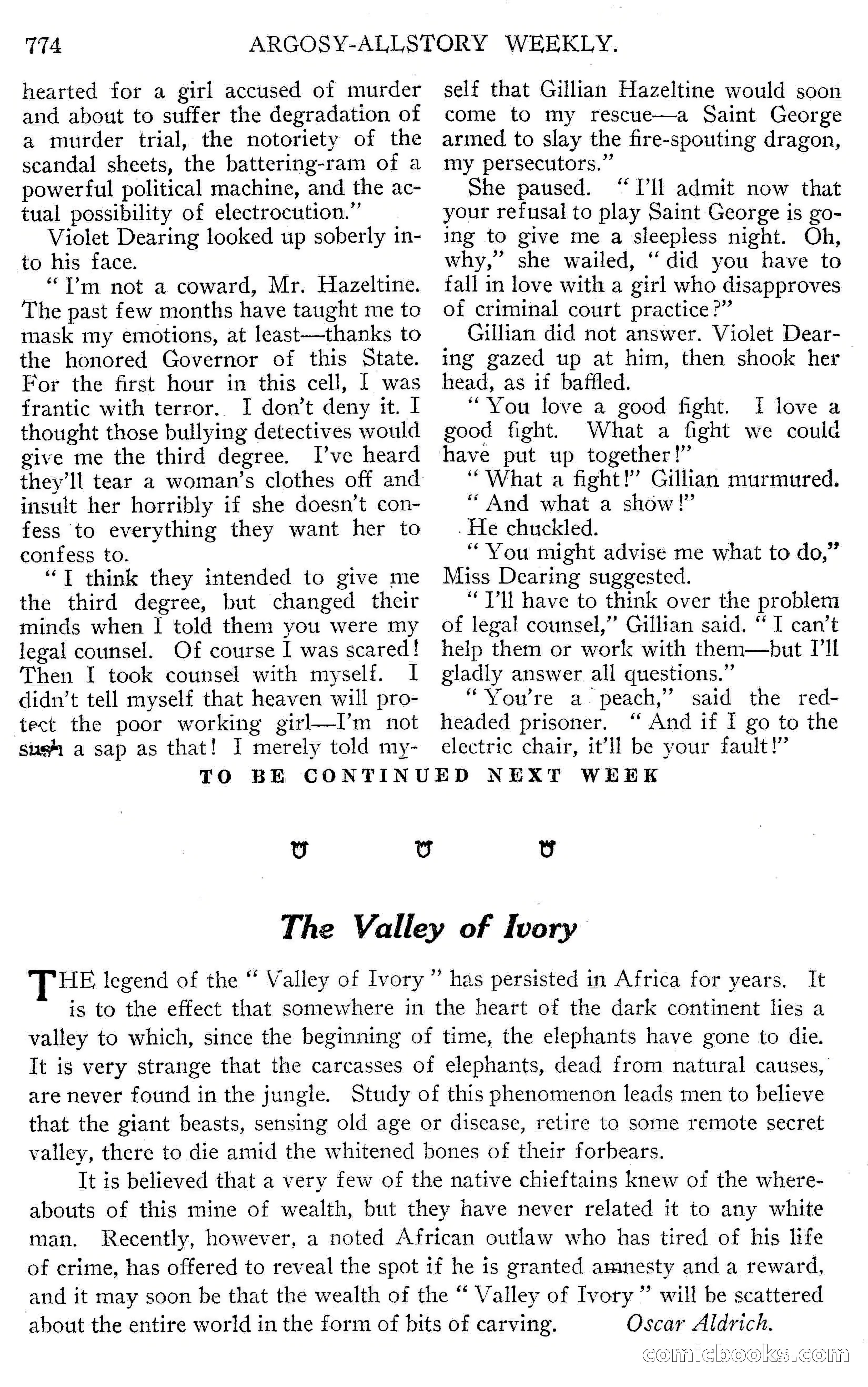 Argosy All-Story Weekly, September 15, 1928 — page 56 of 148