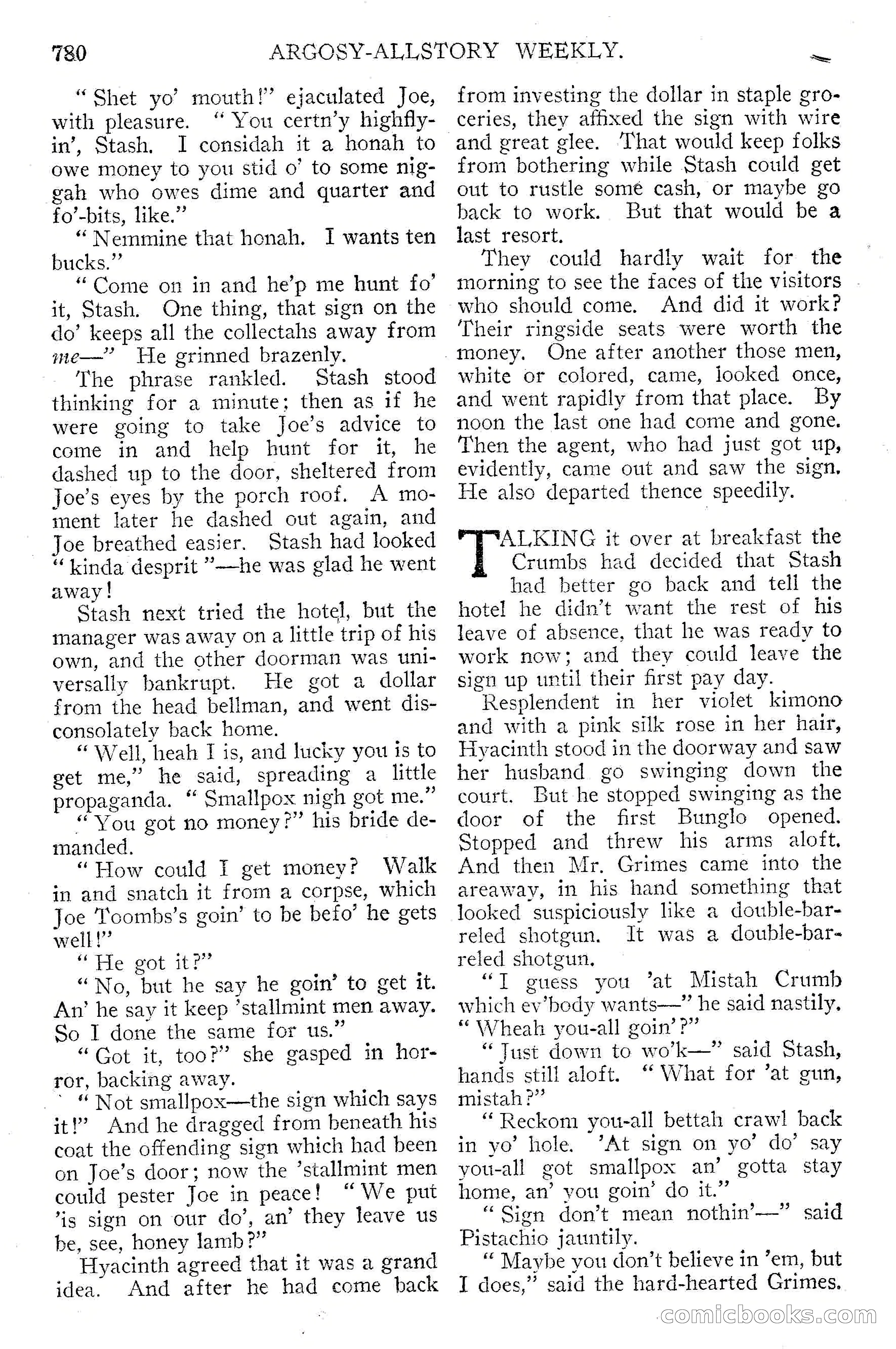 Argosy All-Story Weekly, September 15, 1928 — page 62 of 148