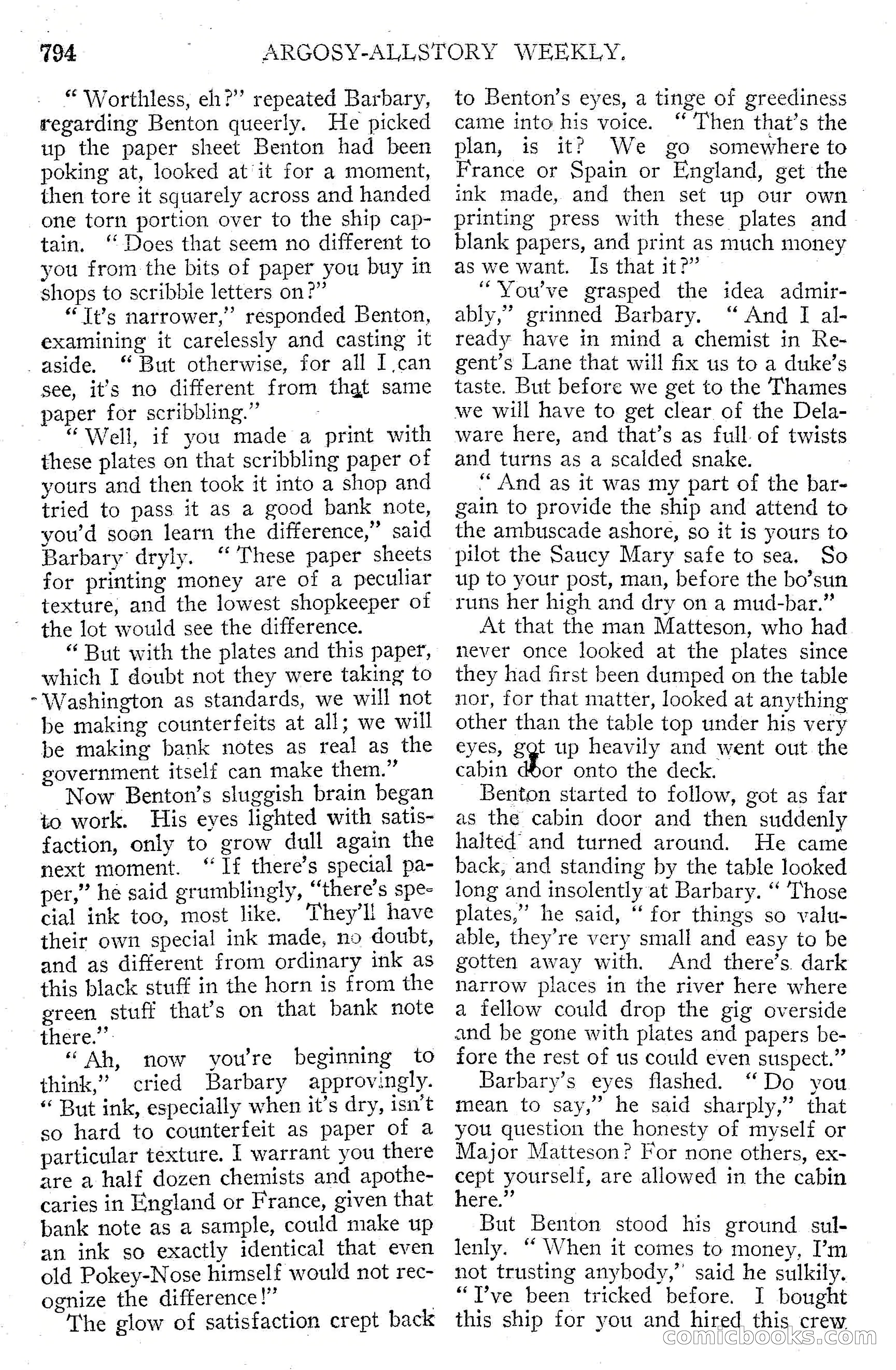 Argosy All-Story Weekly, September 15, 1928 — page 76 of 148