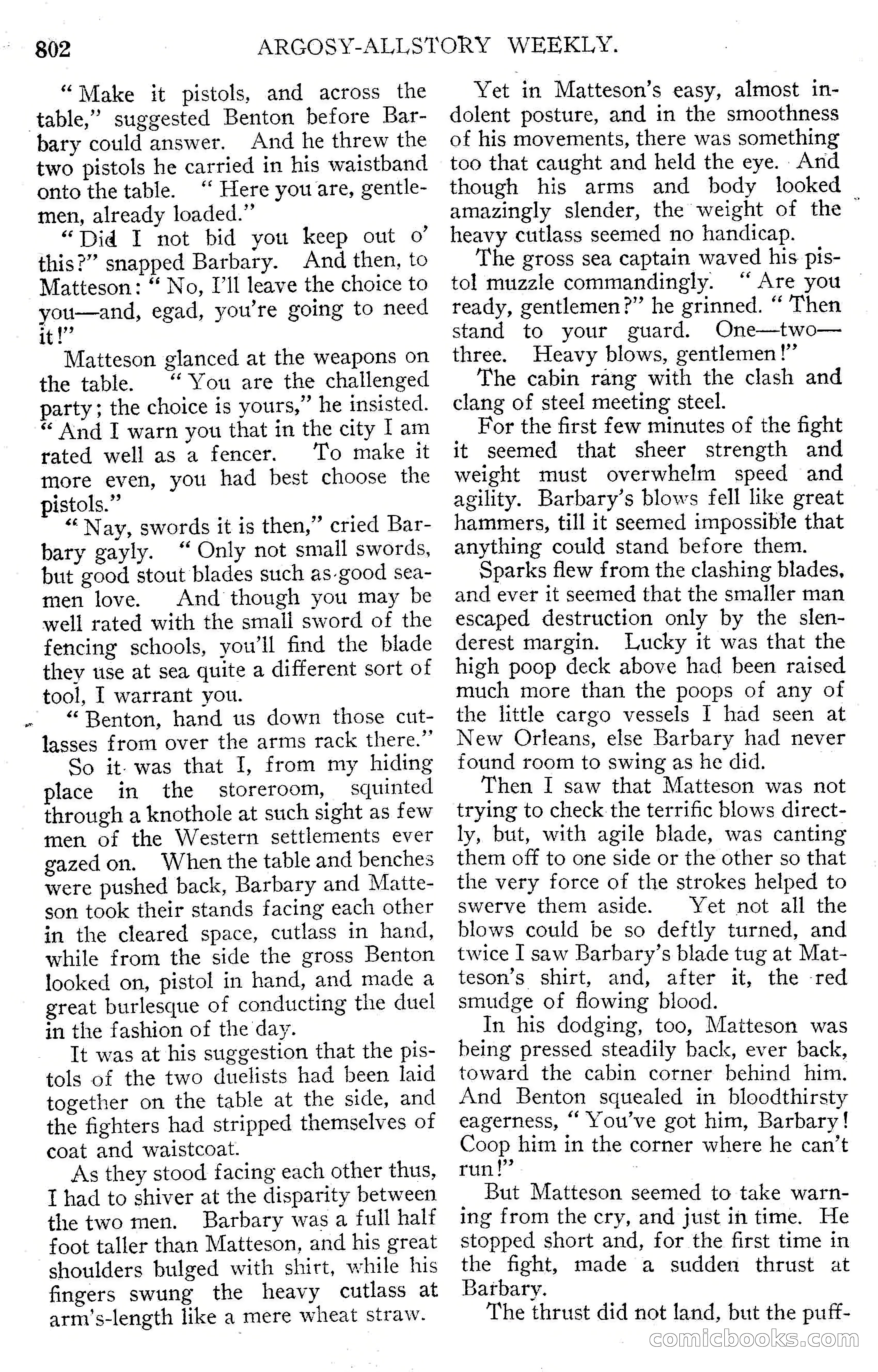 Argosy All-Story Weekly, September 15, 1928 — page 84 of 148