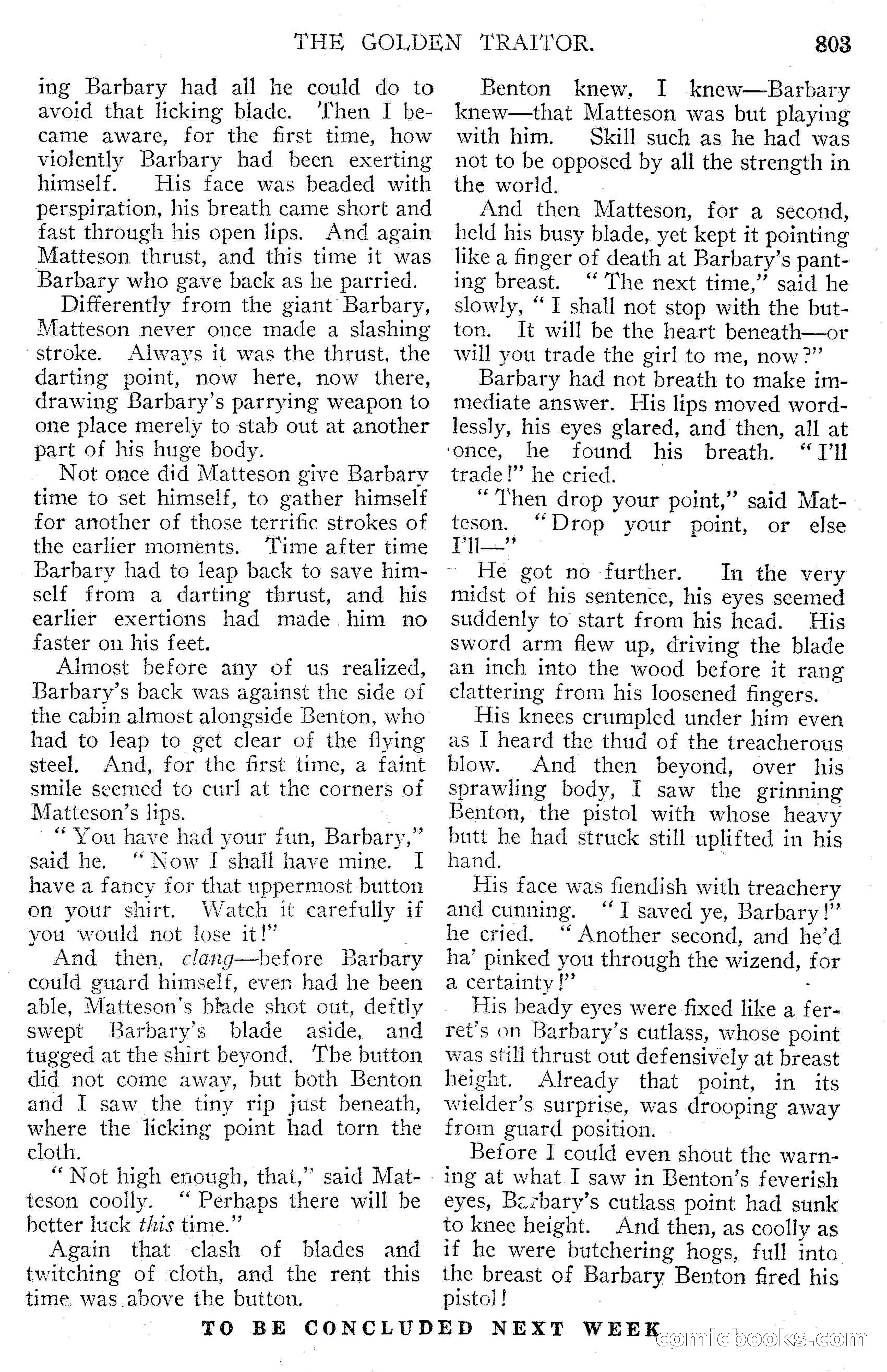 Argosy All-Story Weekly, September 15, 1928 — page 85 of 148
