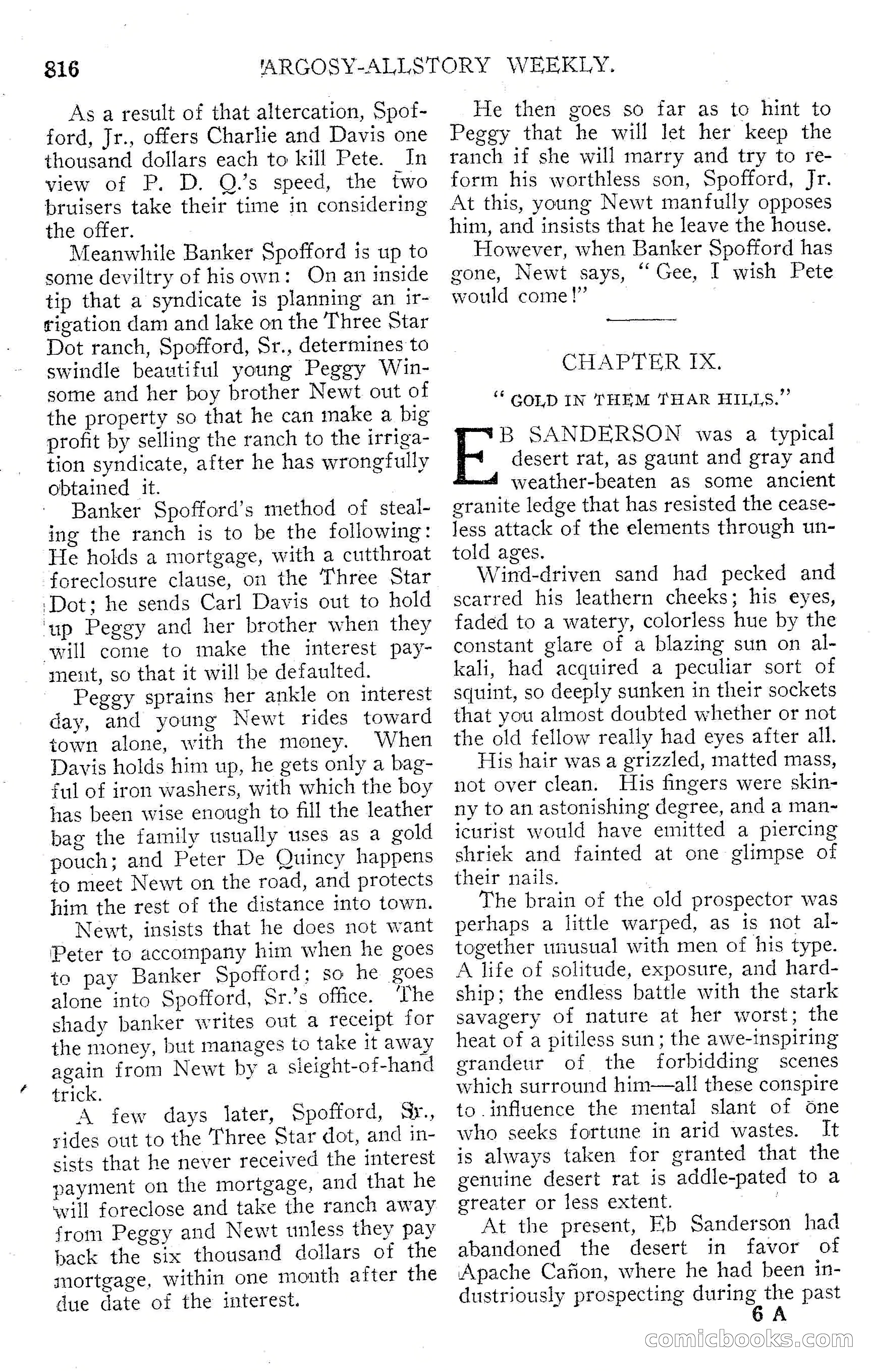 Argosy All-Story Weekly, September 15, 1928 — page 98 of 148
