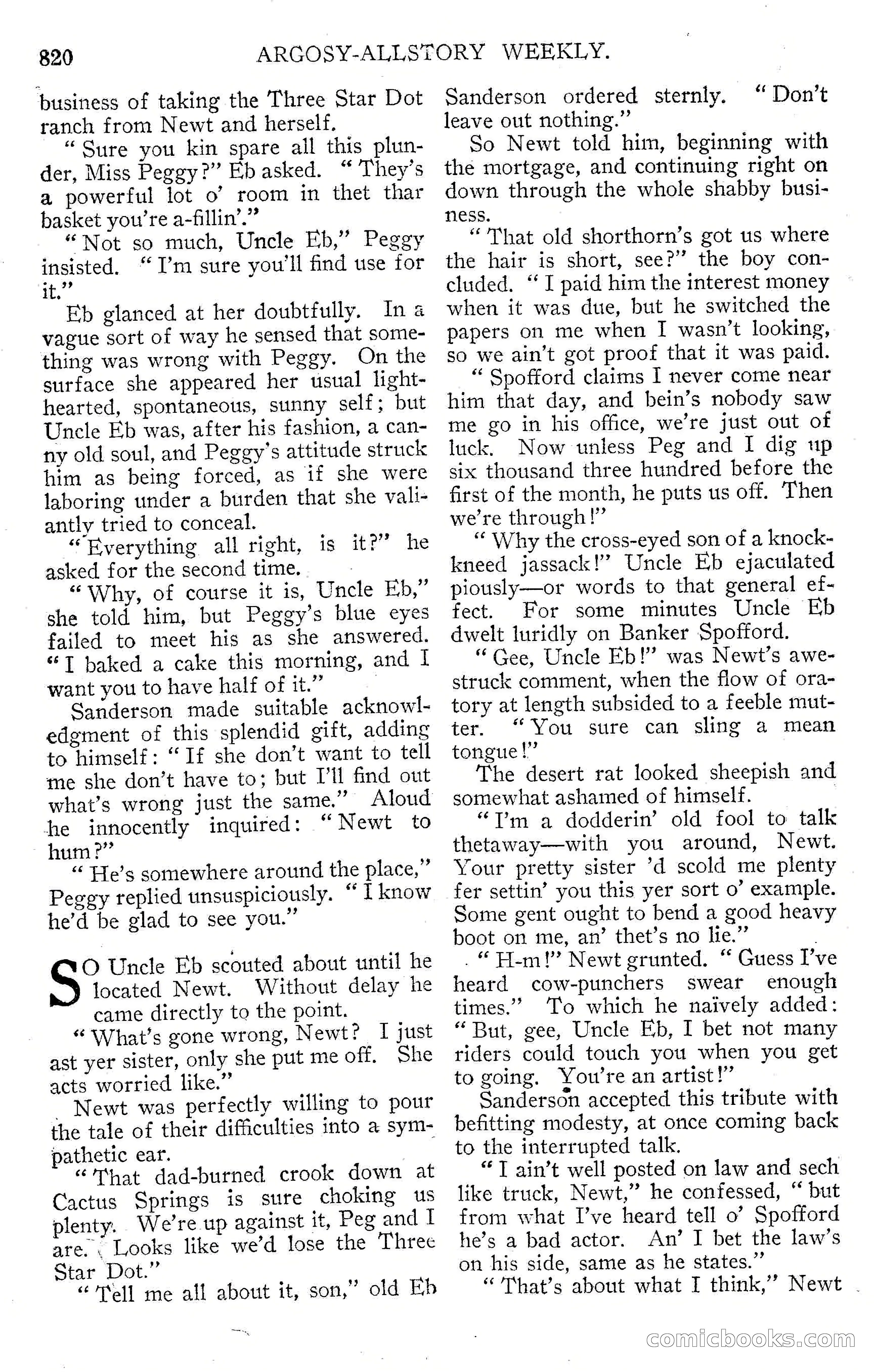 Argosy All-Story Weekly, September 15, 1928 — page 102 of 148