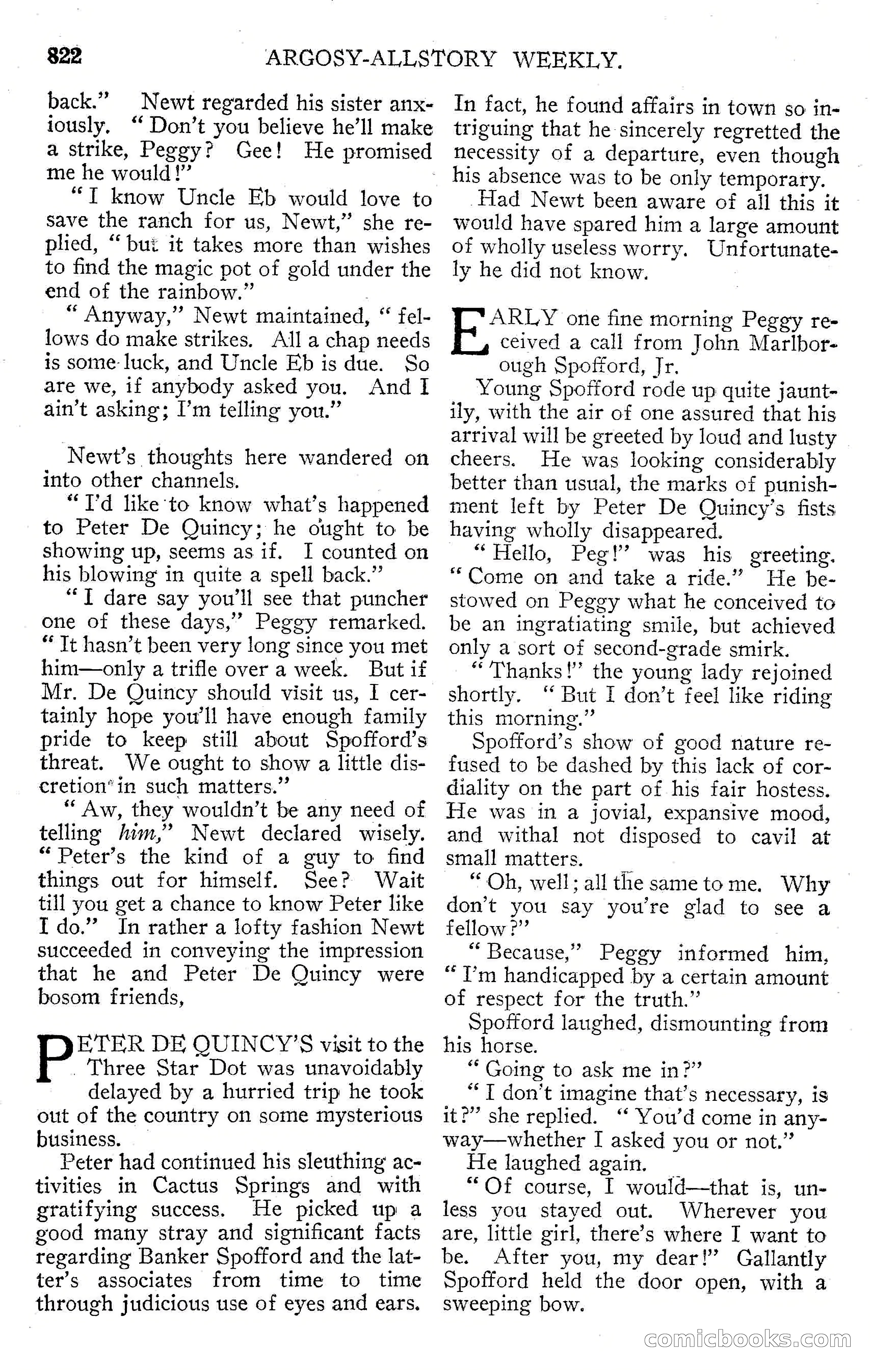 Argosy All-Story Weekly, September 15, 1928 — page 104 of 148