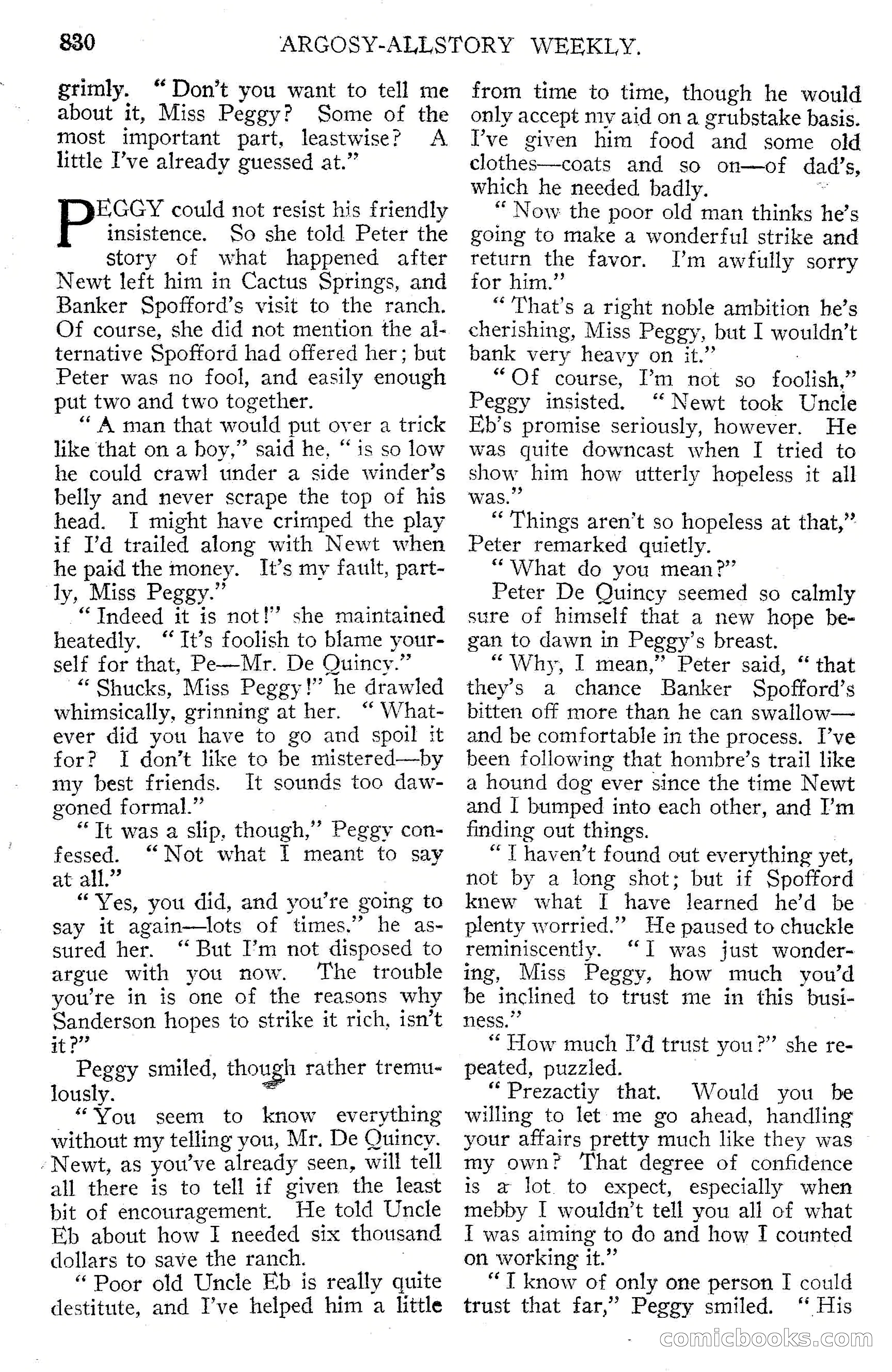 Argosy All-Story Weekly, September 15, 1928 — page 112 of 148