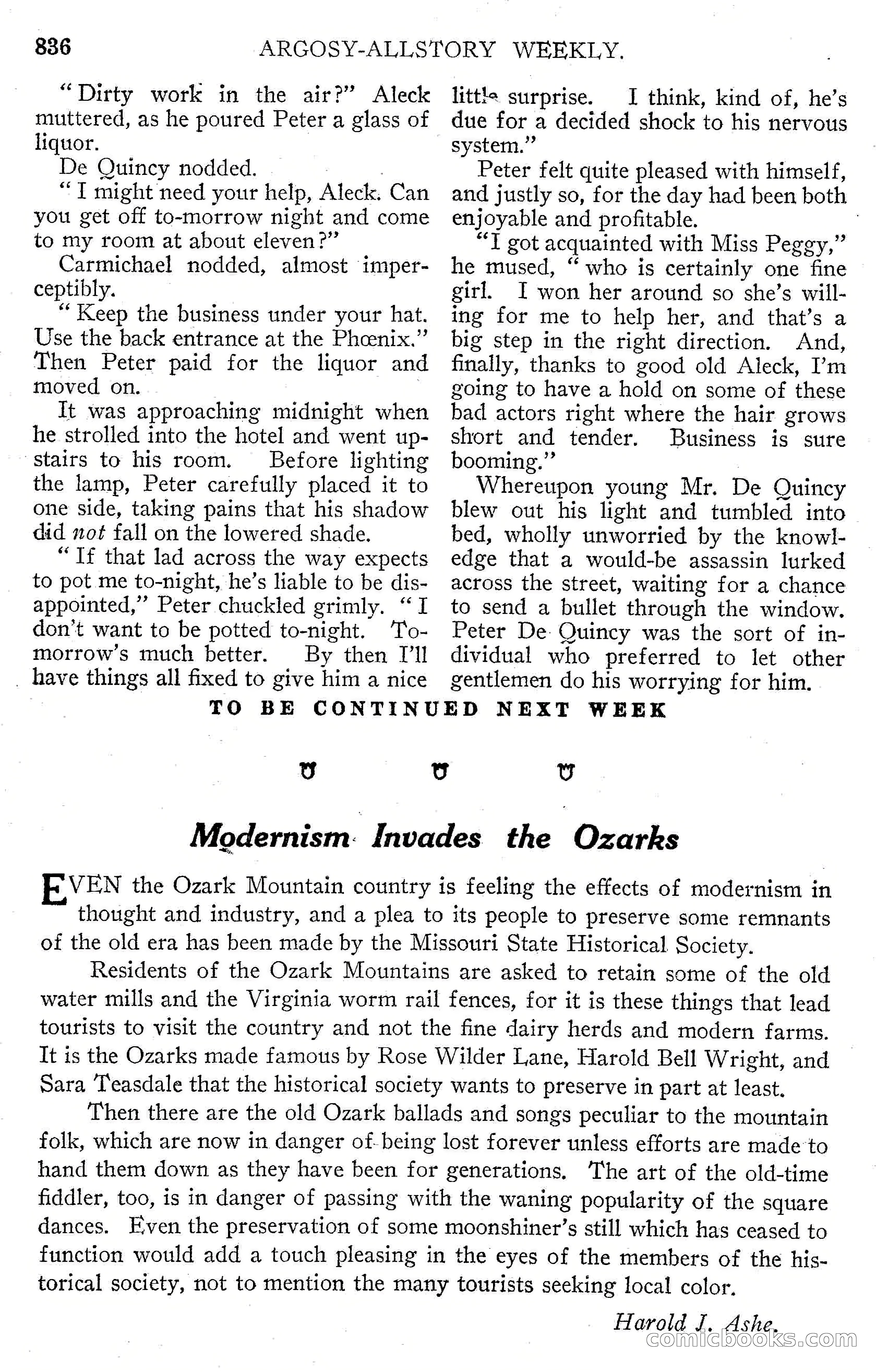 Argosy All-Story Weekly, September 15, 1928 — page 118 of 148