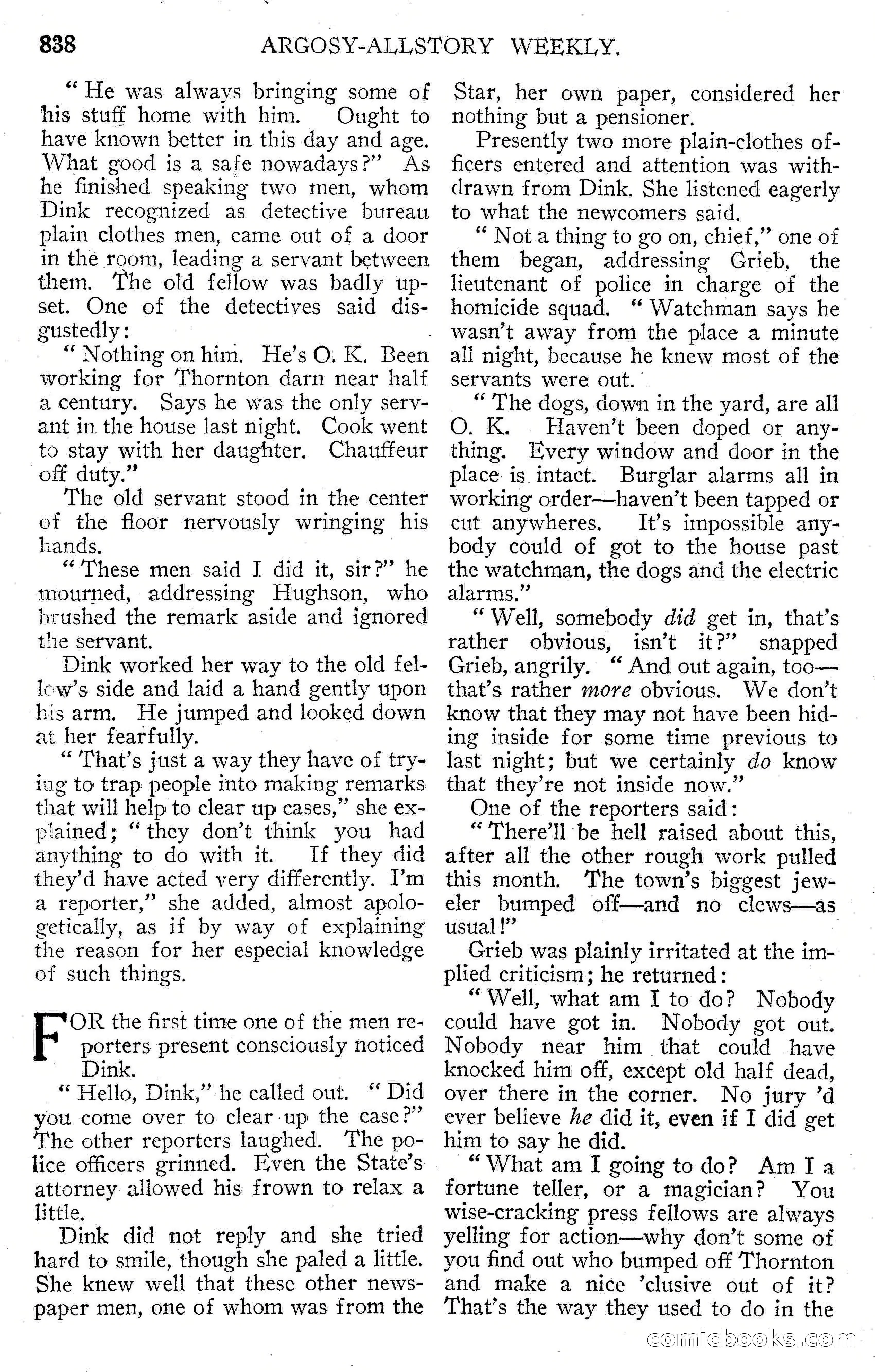 Argosy All-Story Weekly, September 15, 1928 — page 120 of 148