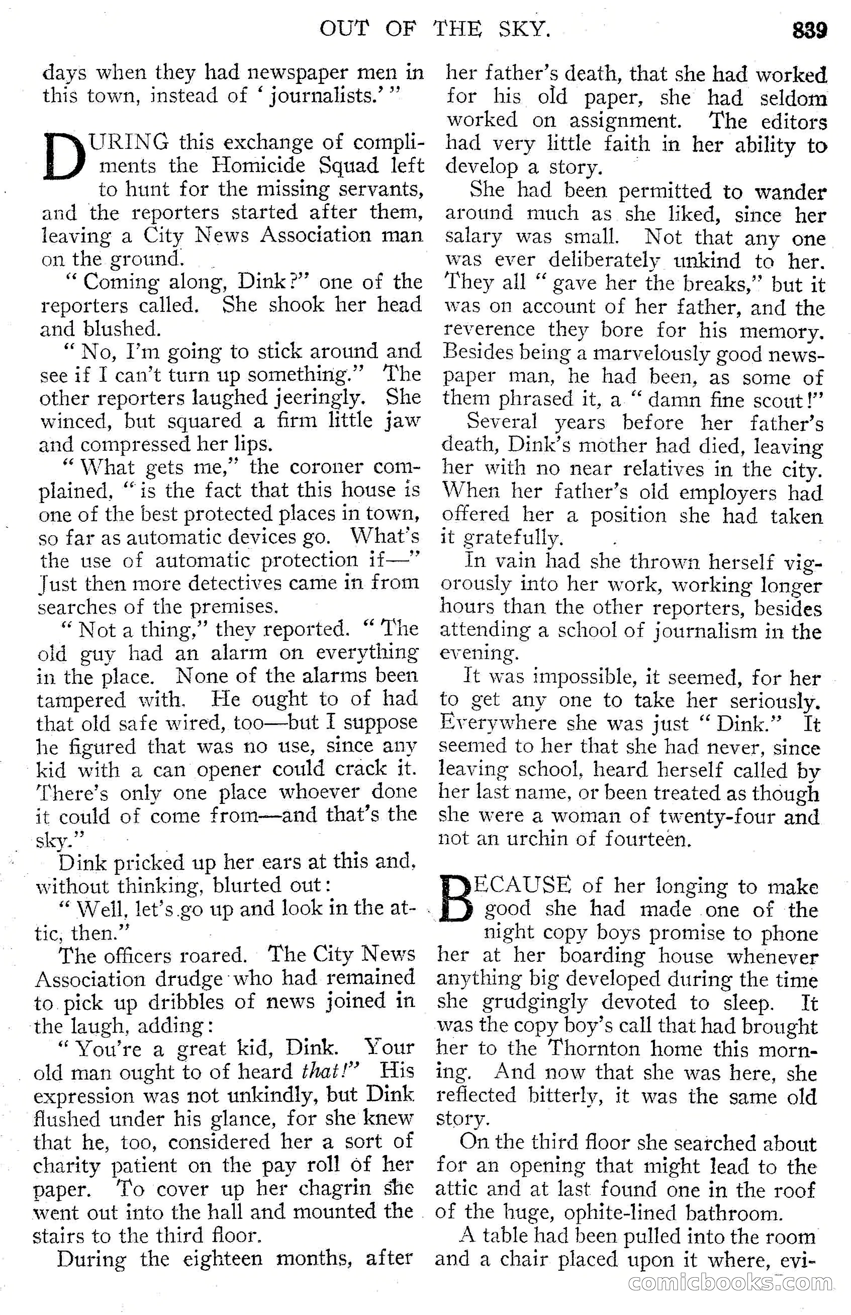 Argosy All-Story Weekly, September 15, 1928 — page 121 of 148