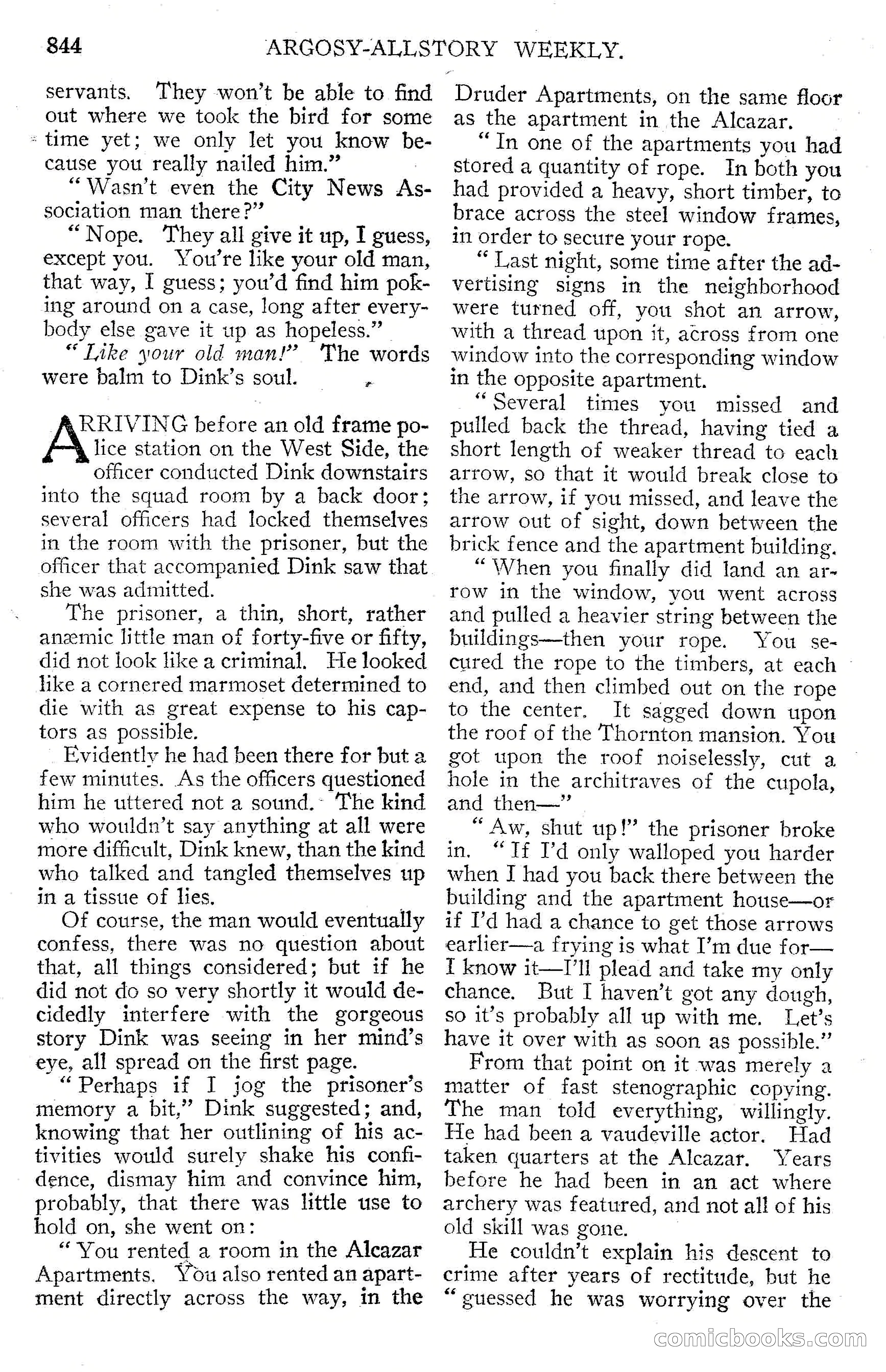 Argosy All-Story Weekly, September 15, 1928 — page 126 of 148