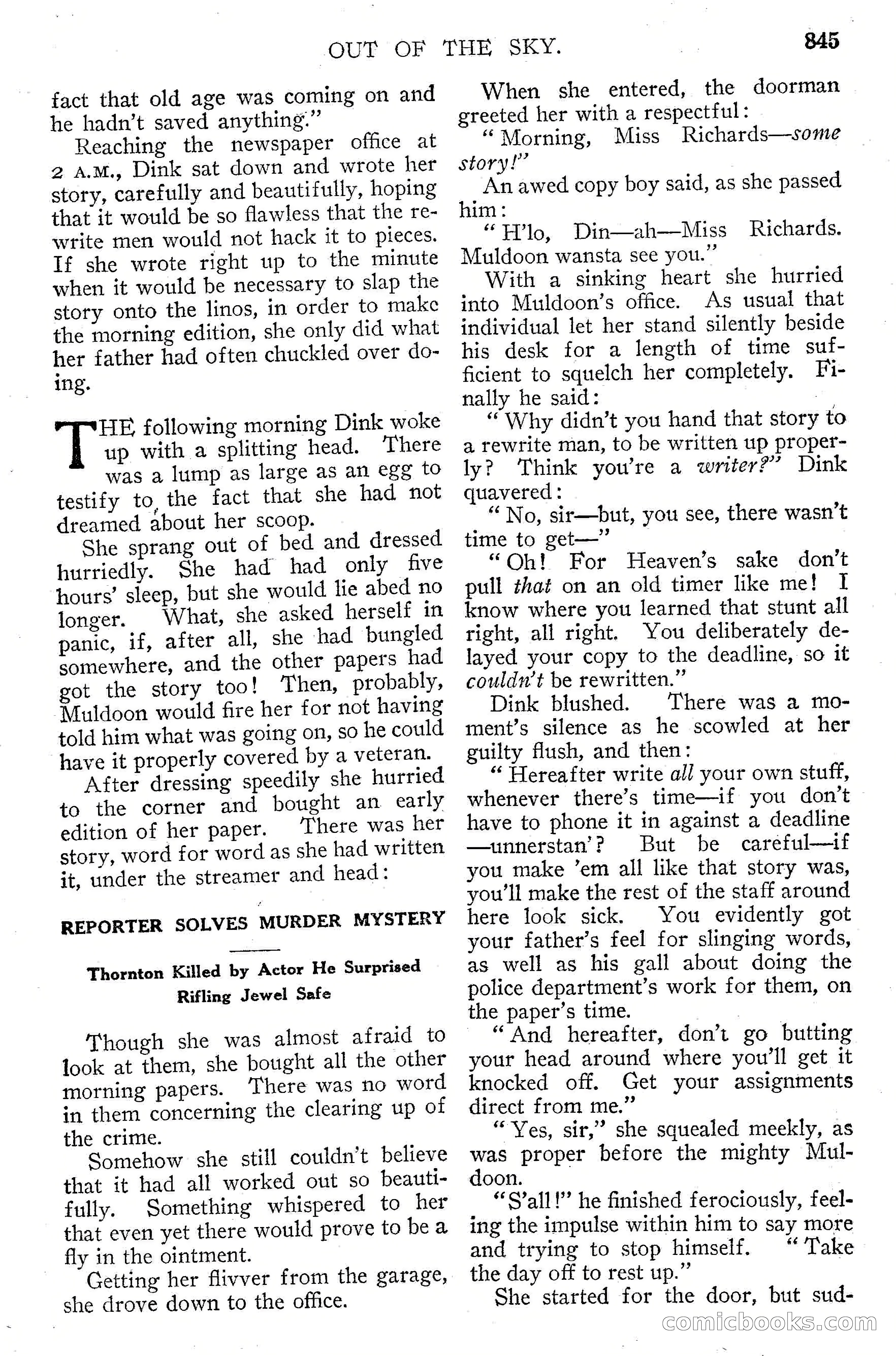 Argosy All-Story Weekly, September 15, 1928 — page 127 of 148