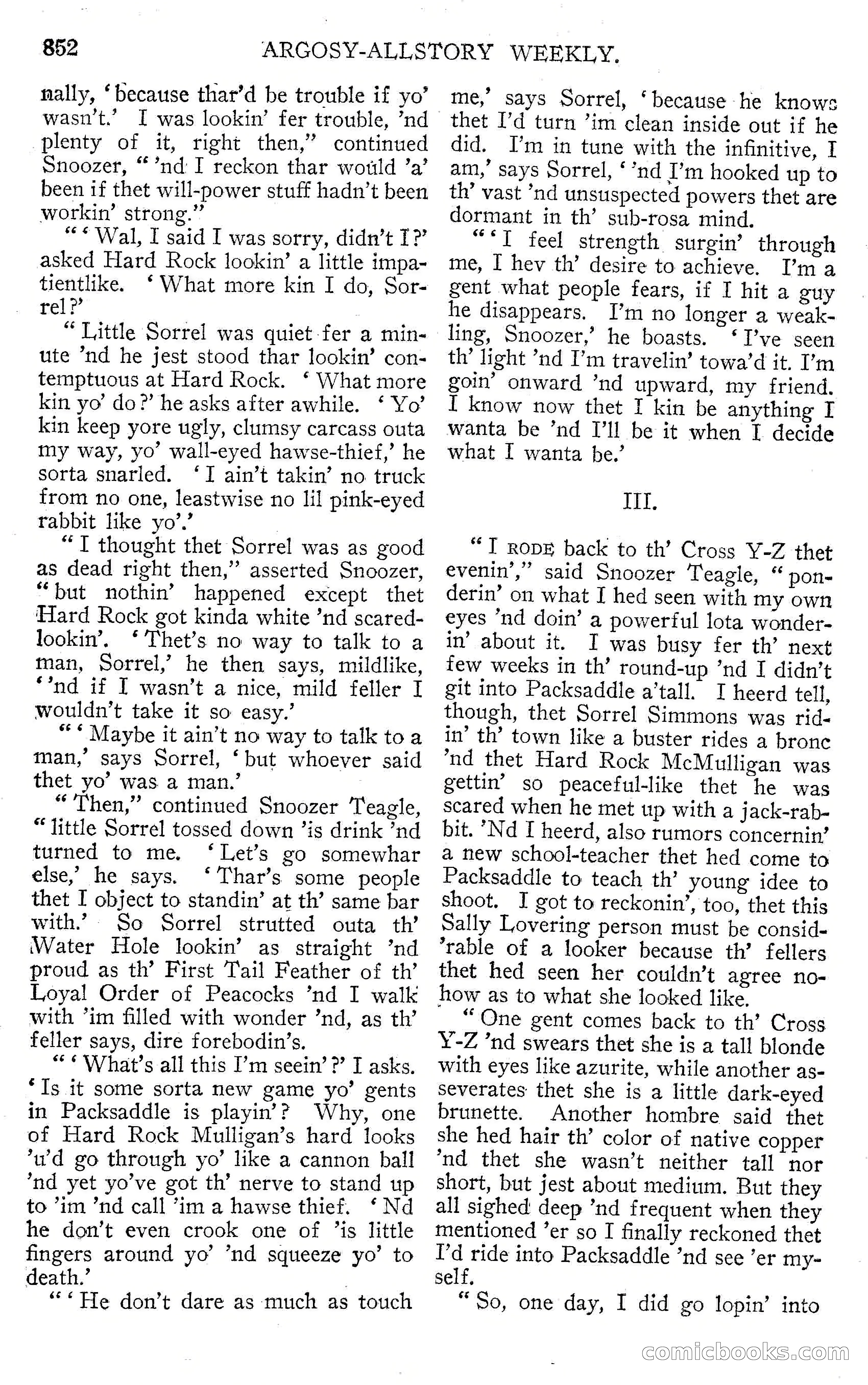 Argosy All-Story Weekly, September 15, 1928 — page 134 of 148