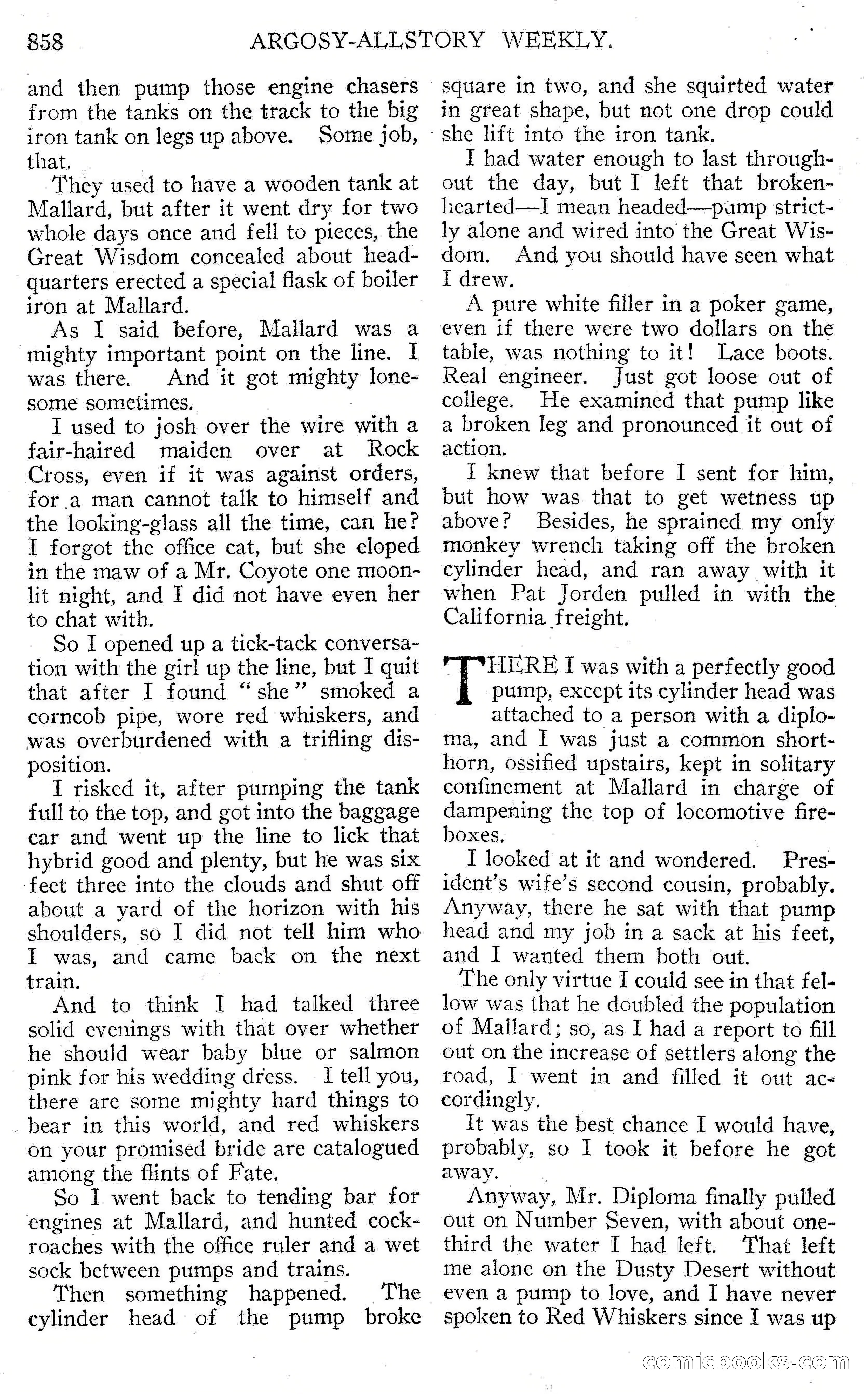 Argosy All-Story Weekly, September 15, 1928 — page 140 of 148