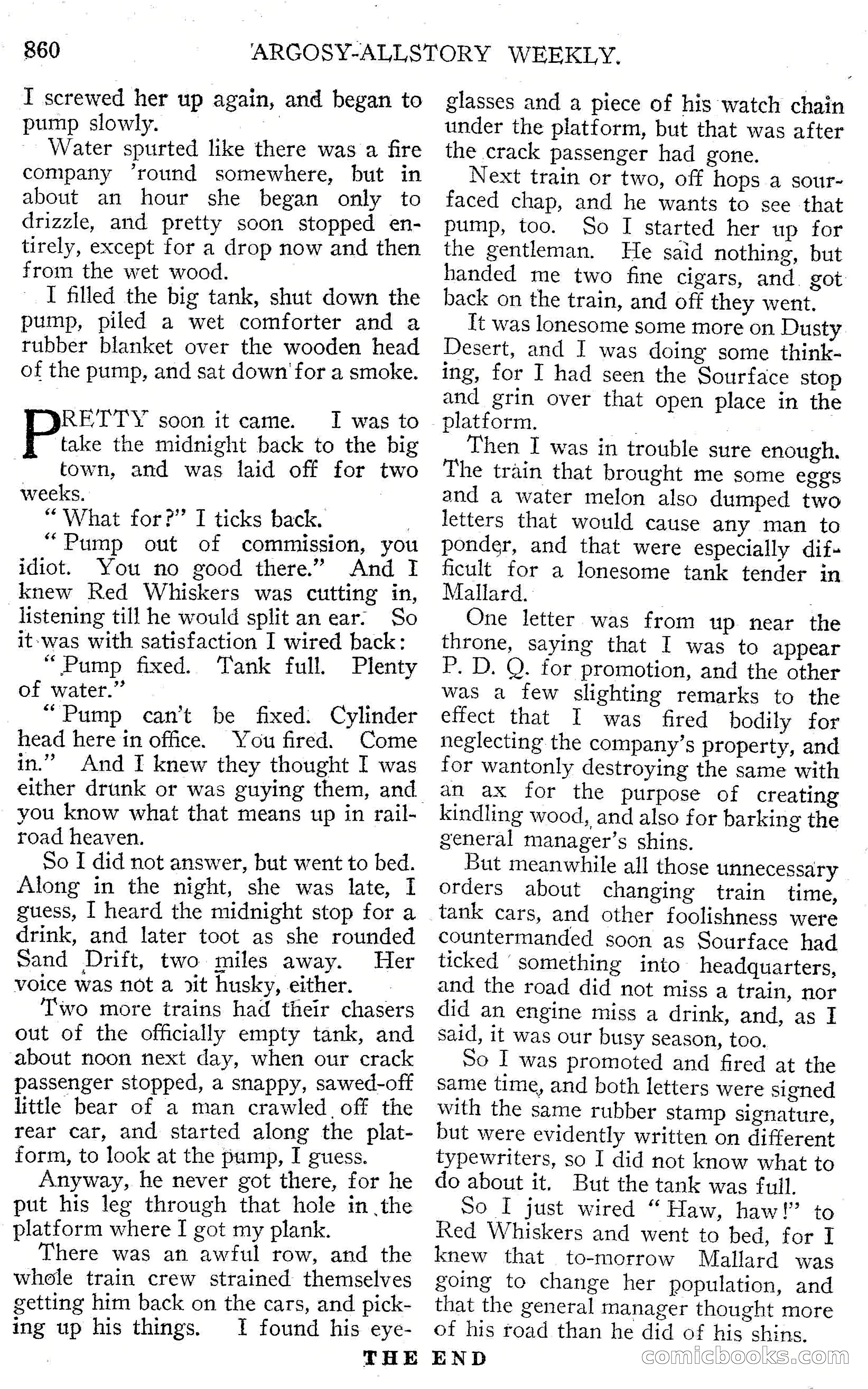 Argosy All-Story Weekly, September 15, 1928 — page 142 of 148