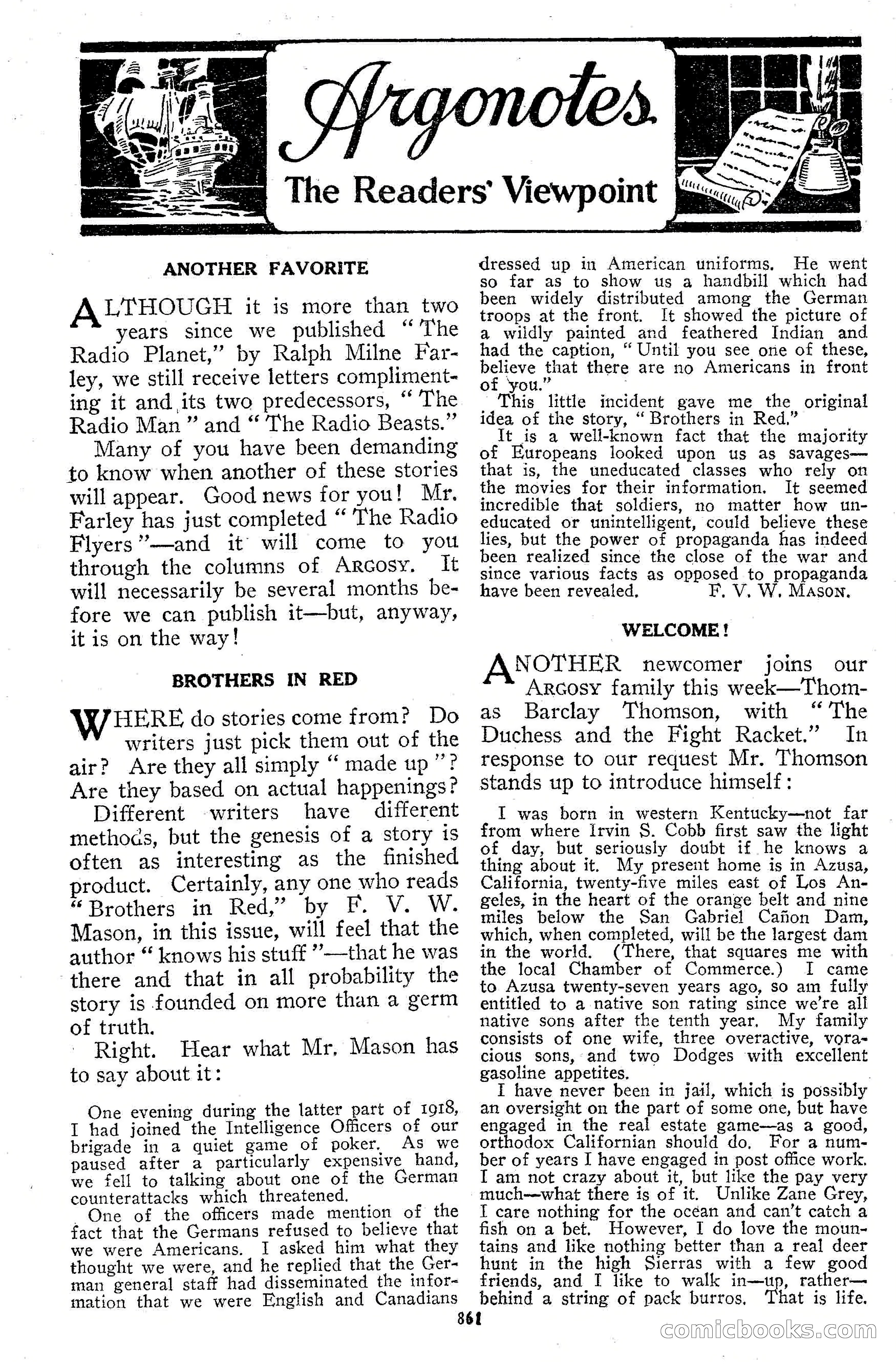 Argosy All-Story Weekly, September 15, 1928 — page 143 of 148