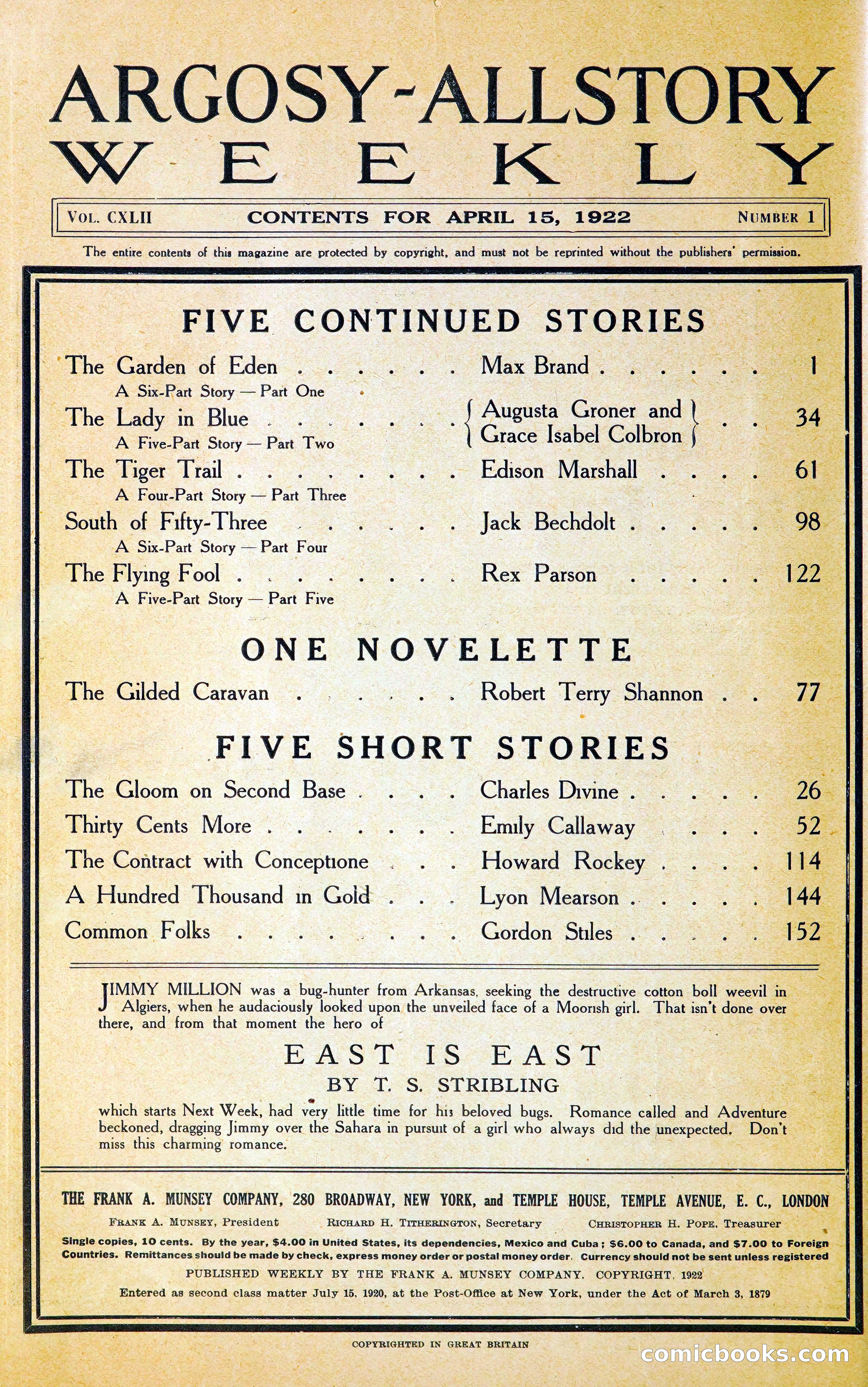 Argosy All-Story Weekly — page 11 of 393