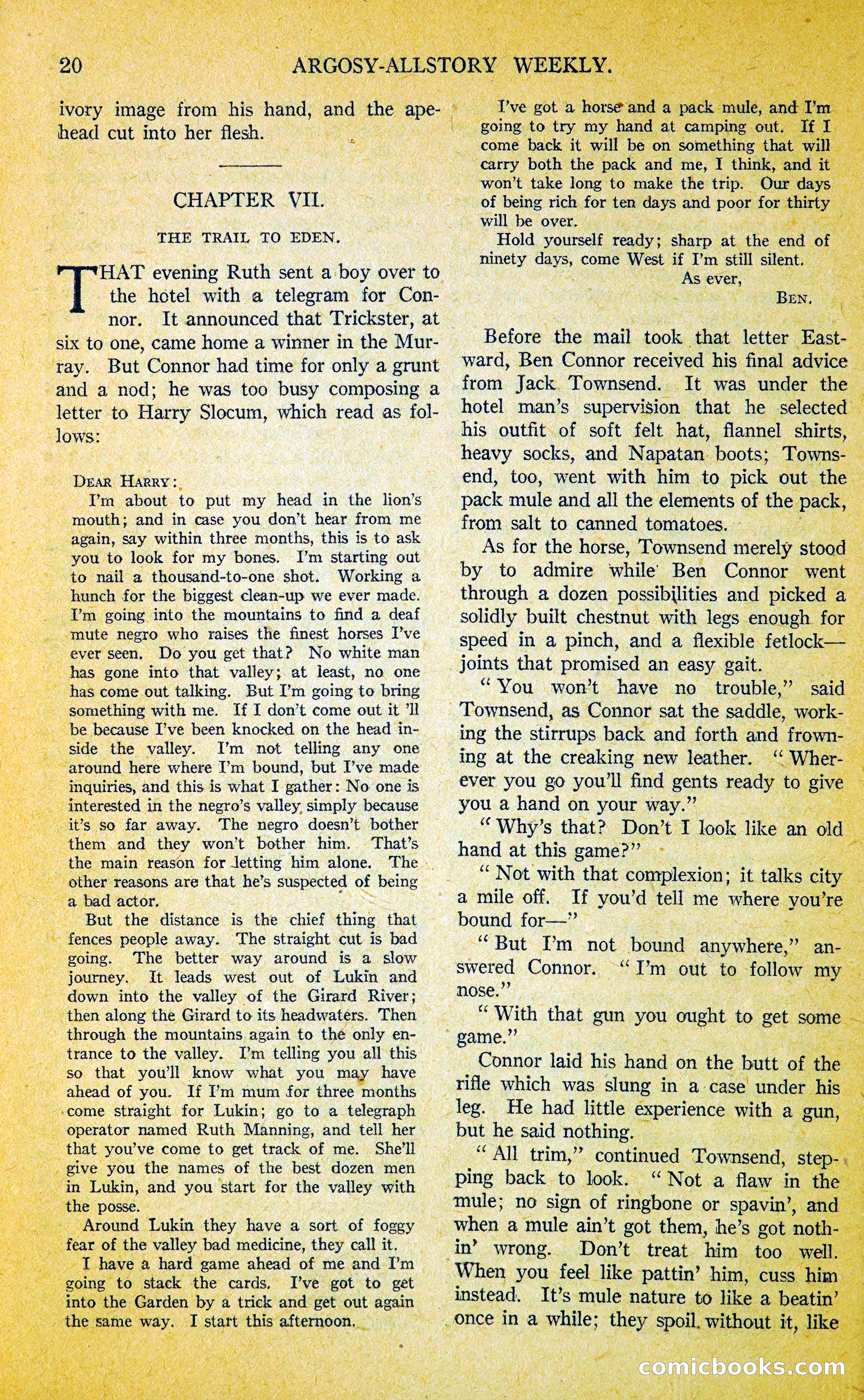 Argosy All-Story Weekly — page 37 of 393