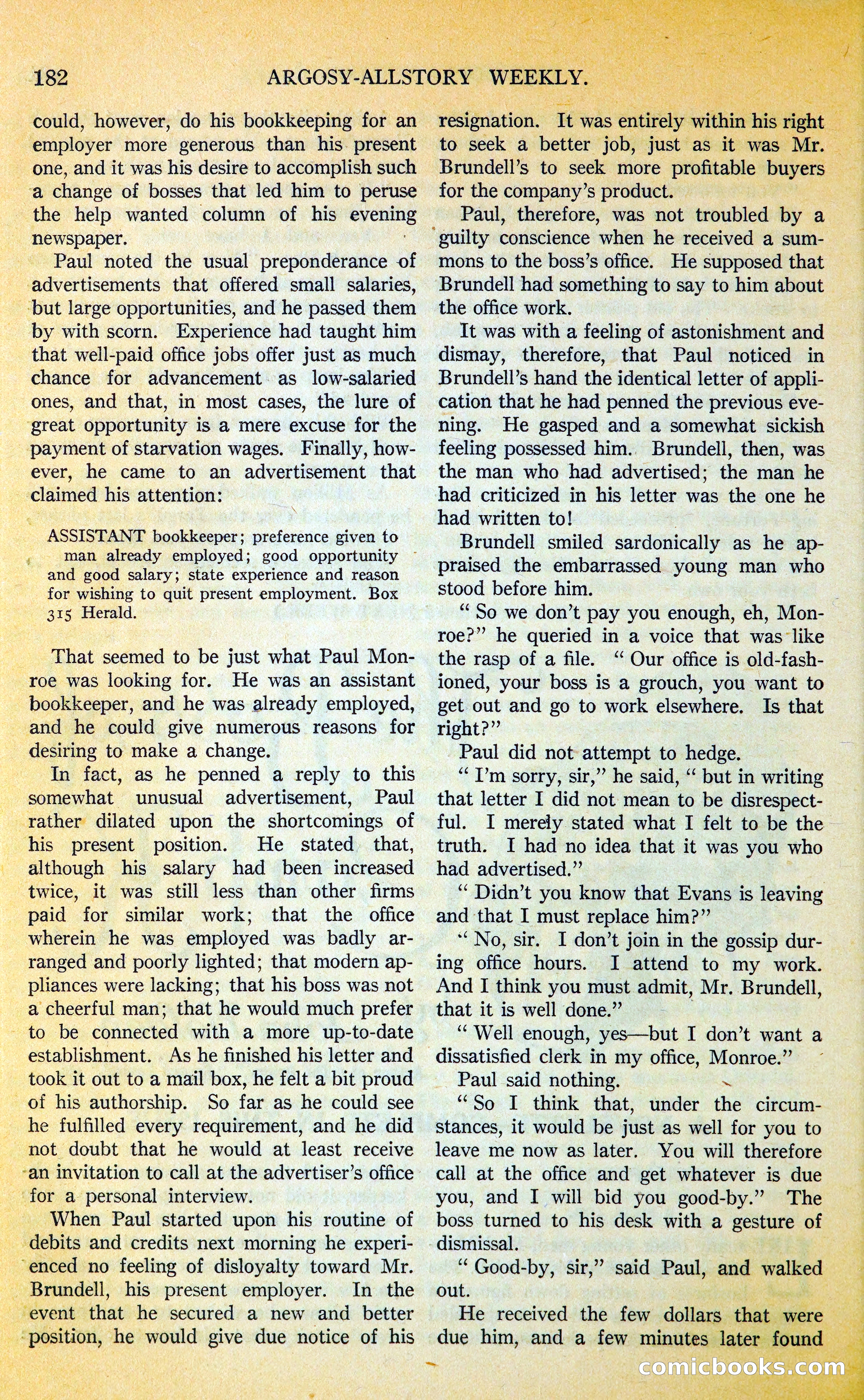 Argosy All-Story Weekly — page 215 of 393