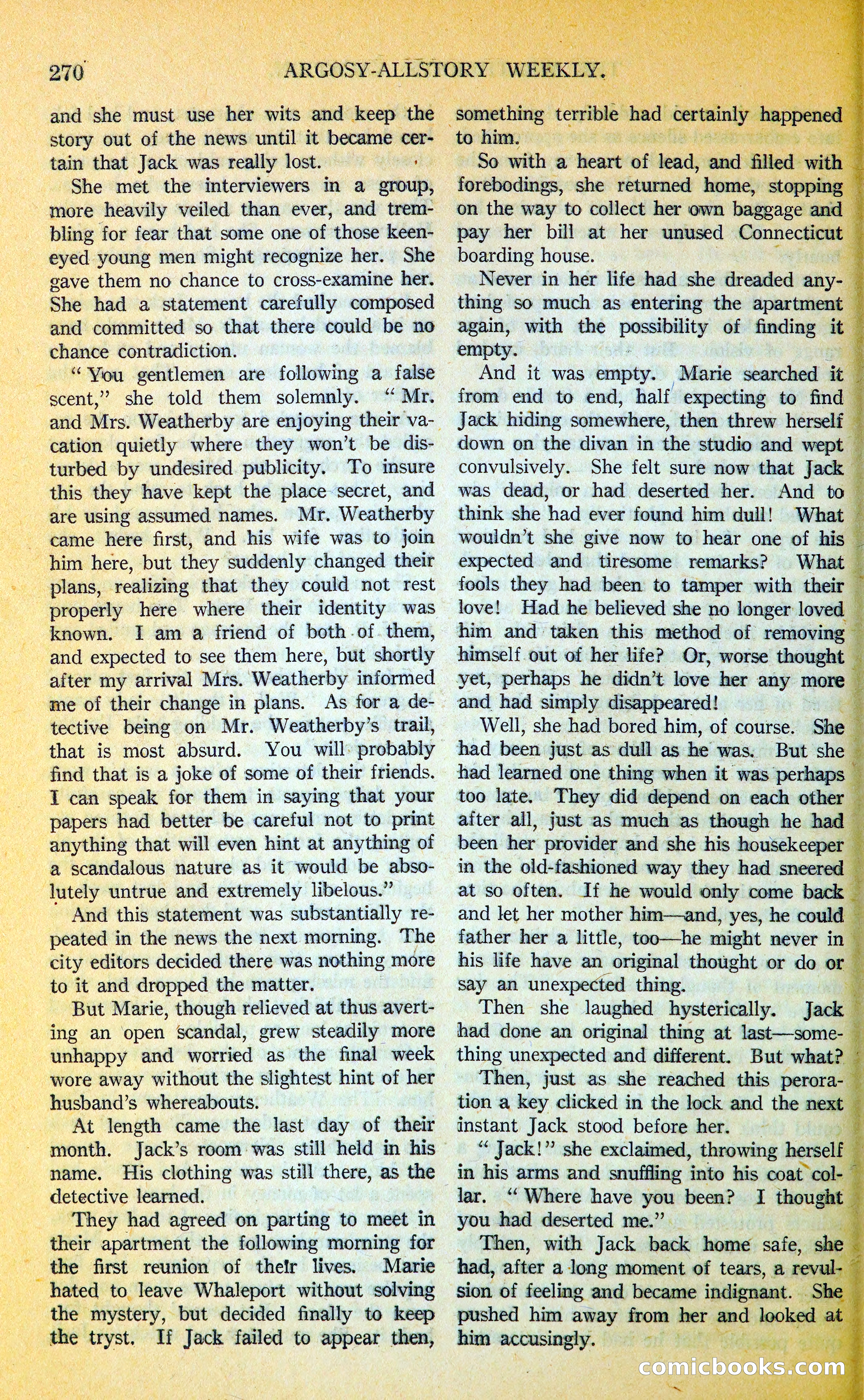 Argosy All-Story Weekly — page 303 of 393