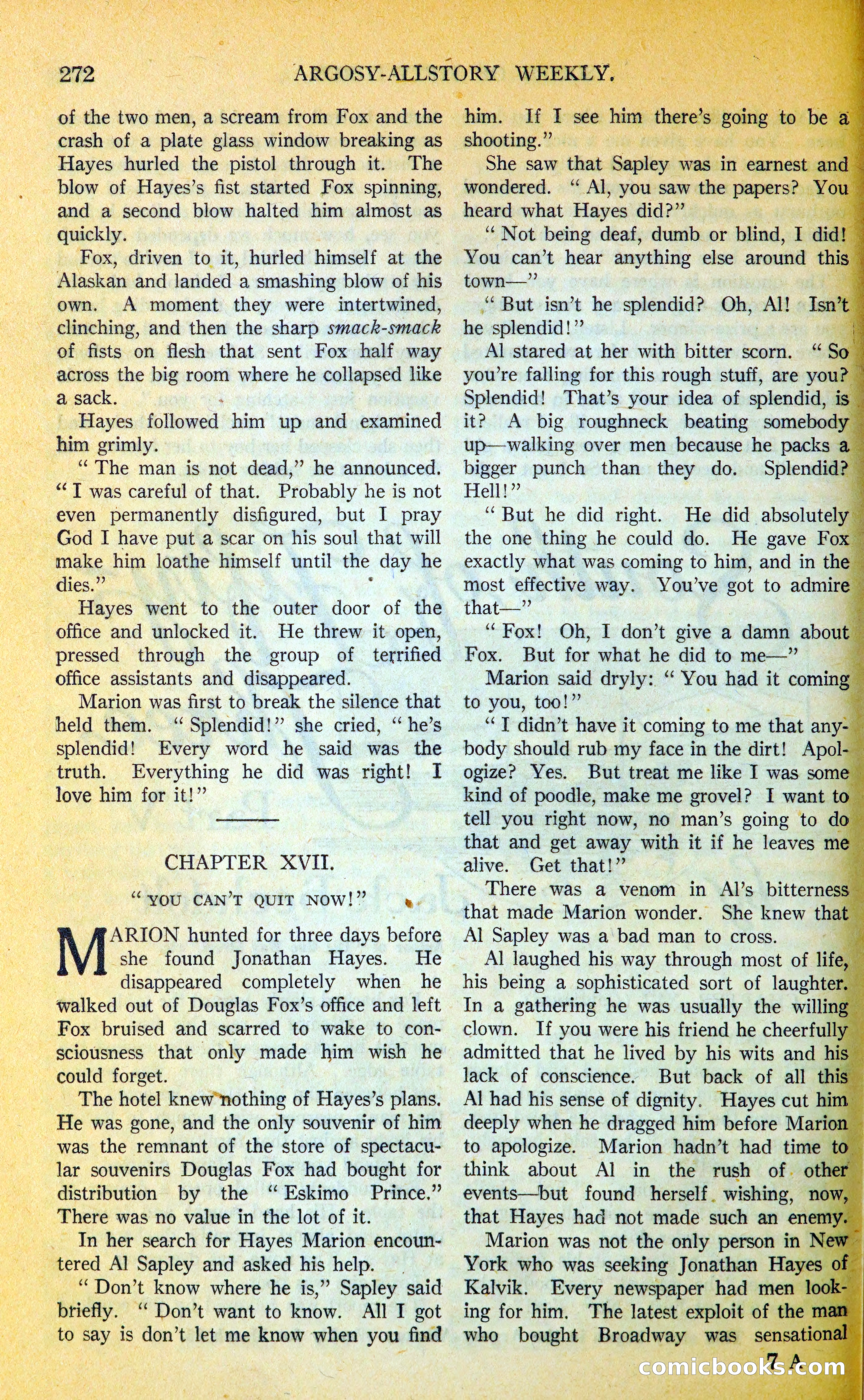 Argosy All-Story Weekly — page 305 of 393