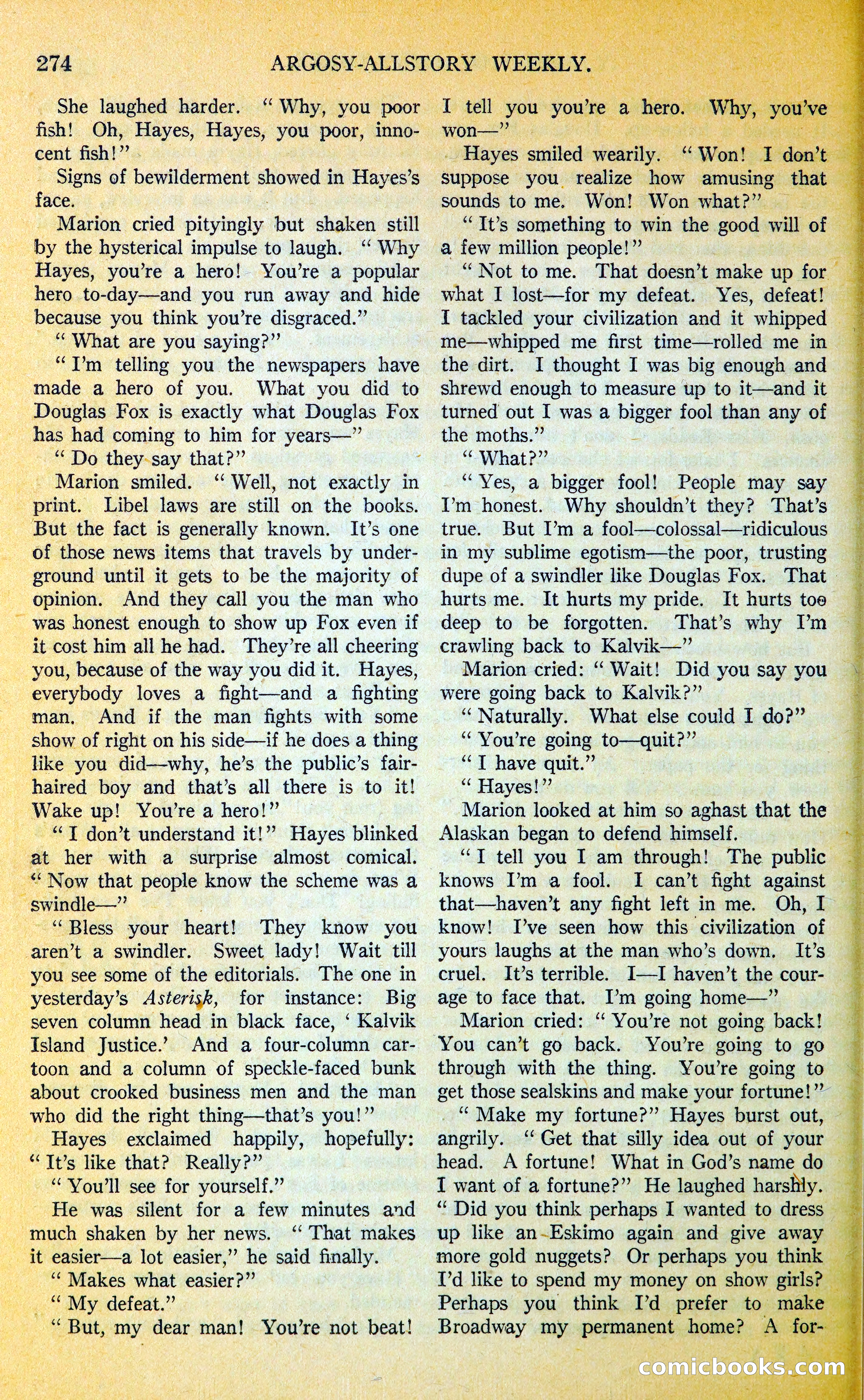 Argosy All-Story Weekly — page 307 of 393