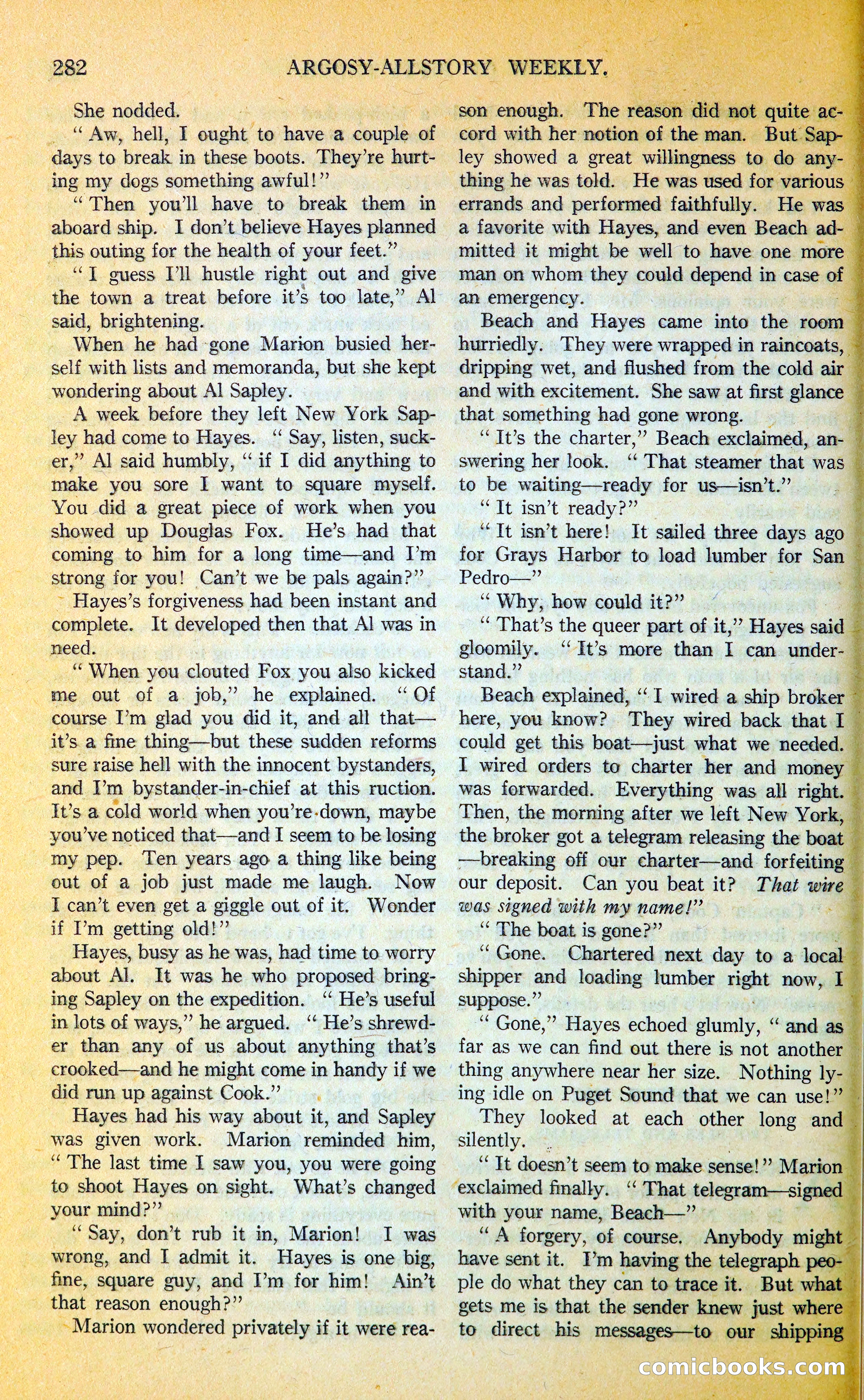 Argosy All-Story Weekly — page 315 of 393