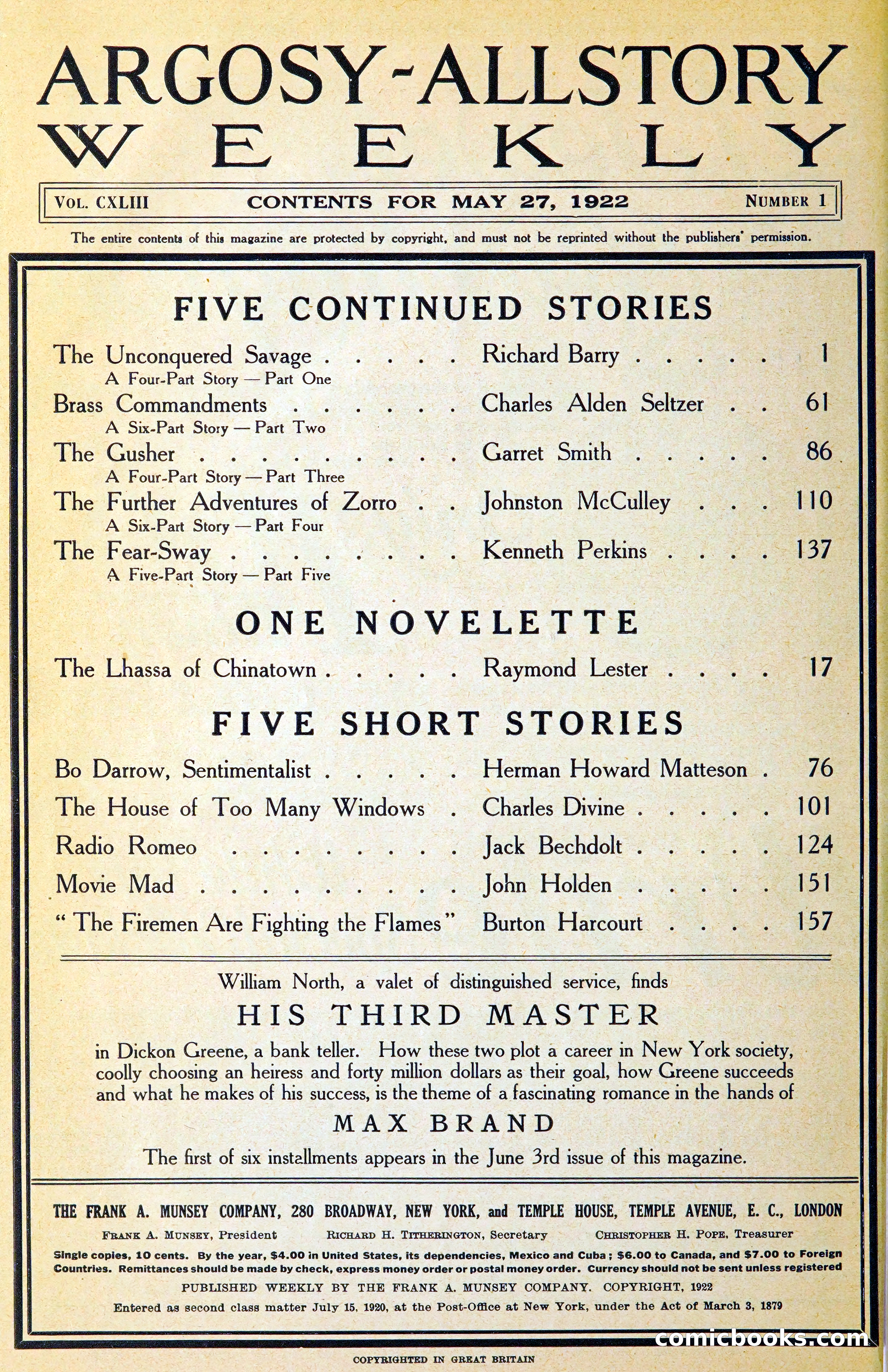 Argosy All-Story Weekly — page 11 of 393