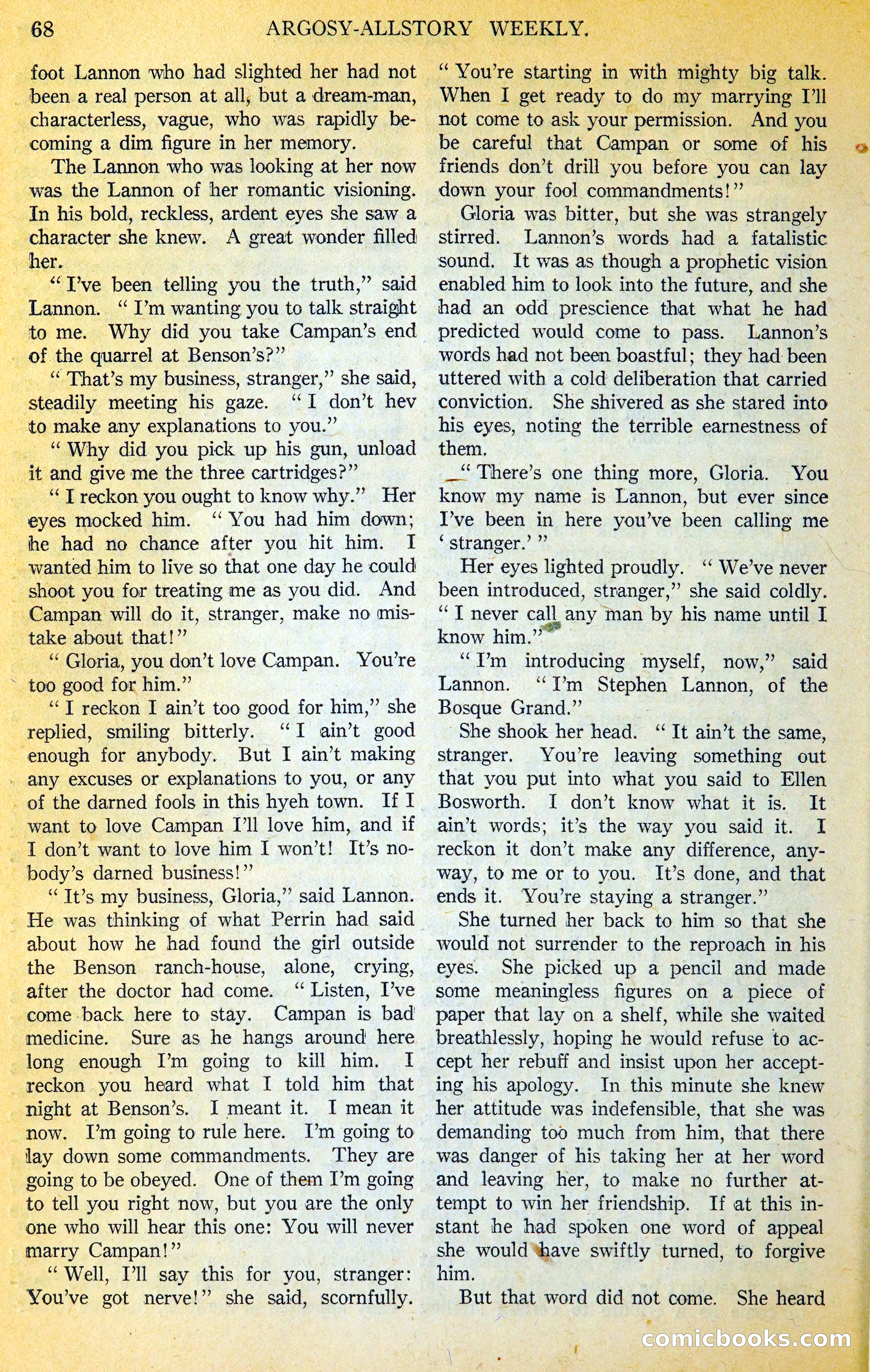 Argosy All-Story Weekly — page 85 of 393
