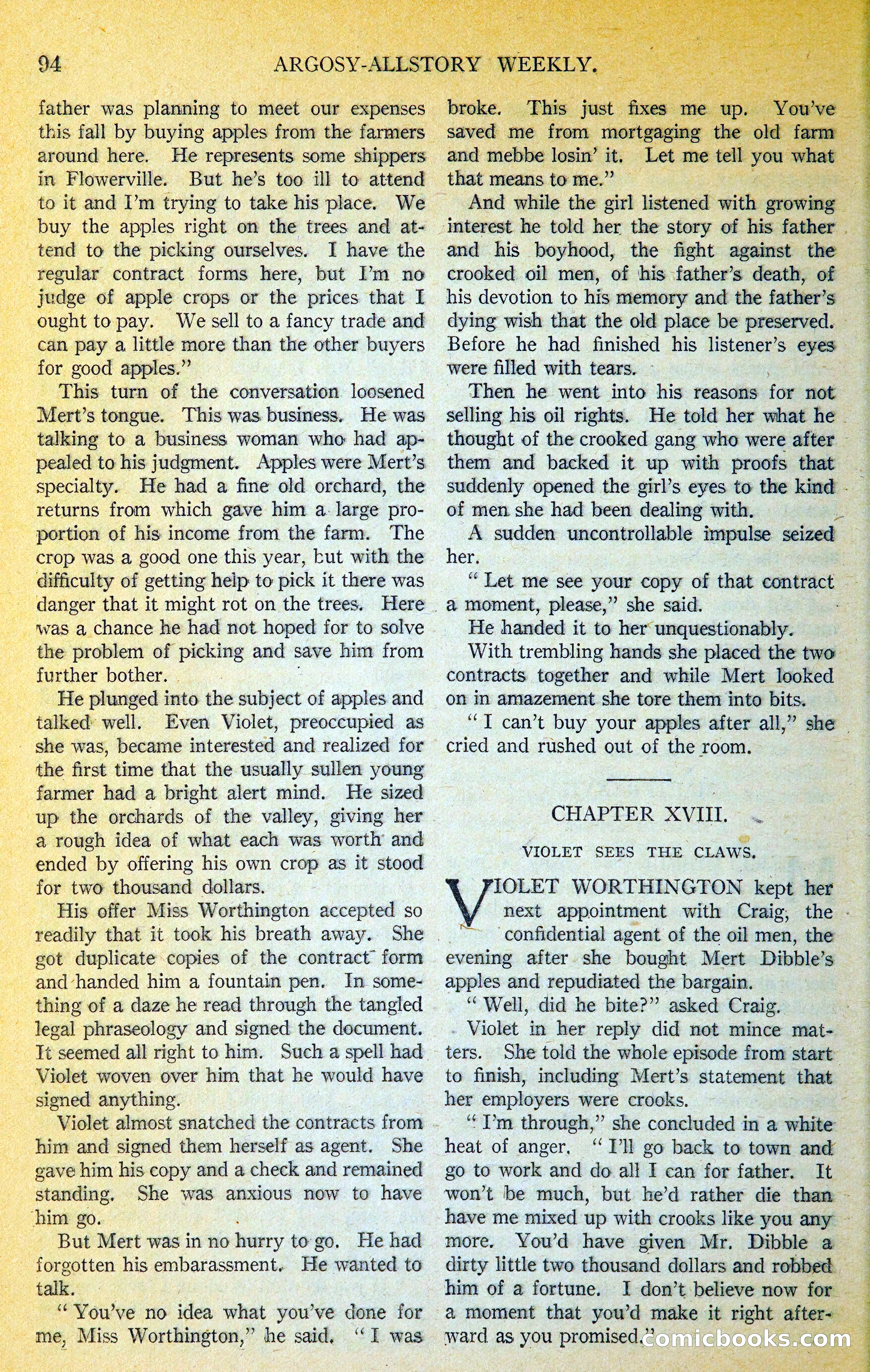 Argosy All-Story Weekly — page 111 of 393