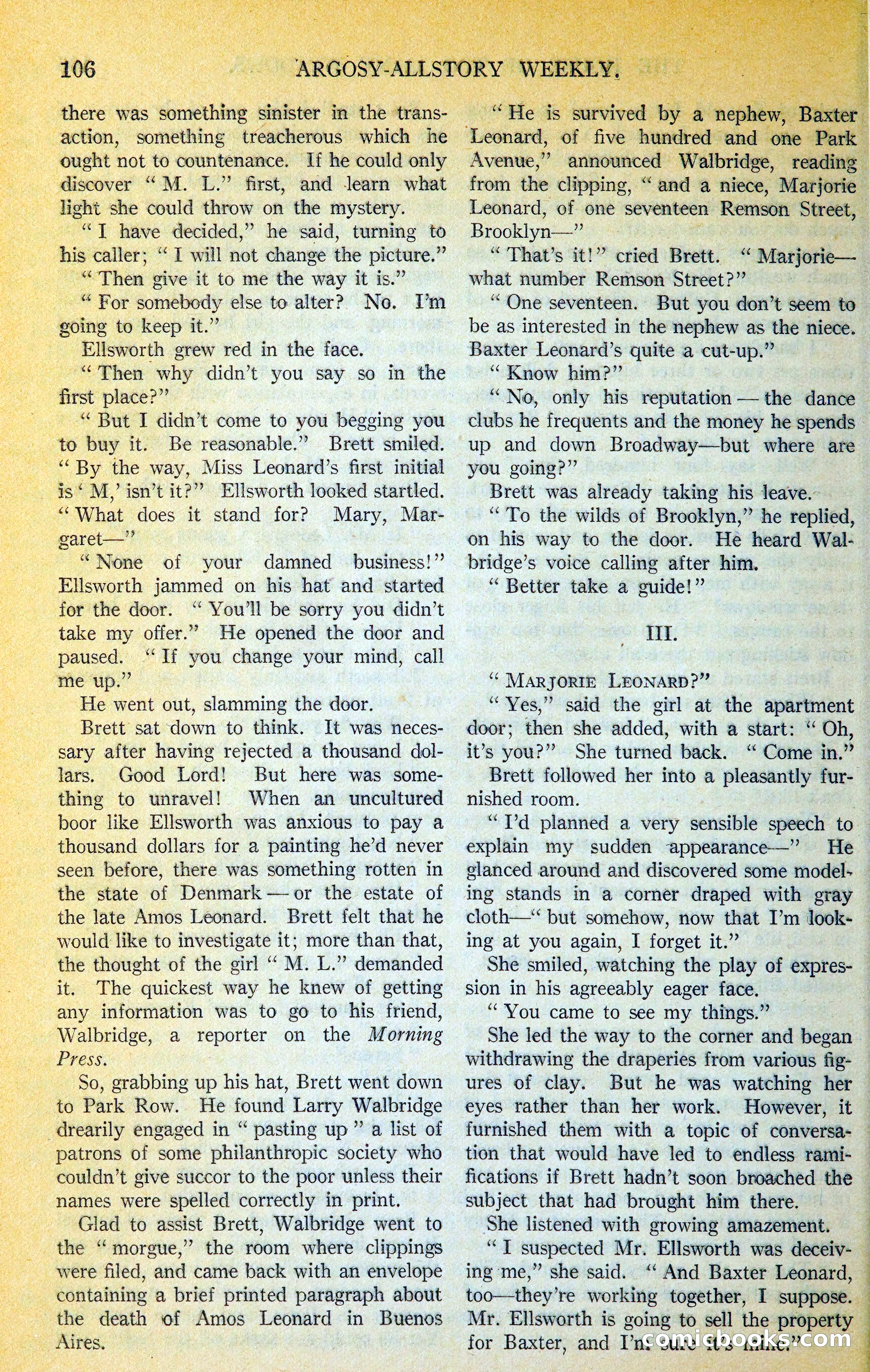 Argosy All-Story Weekly — page 123 of 393