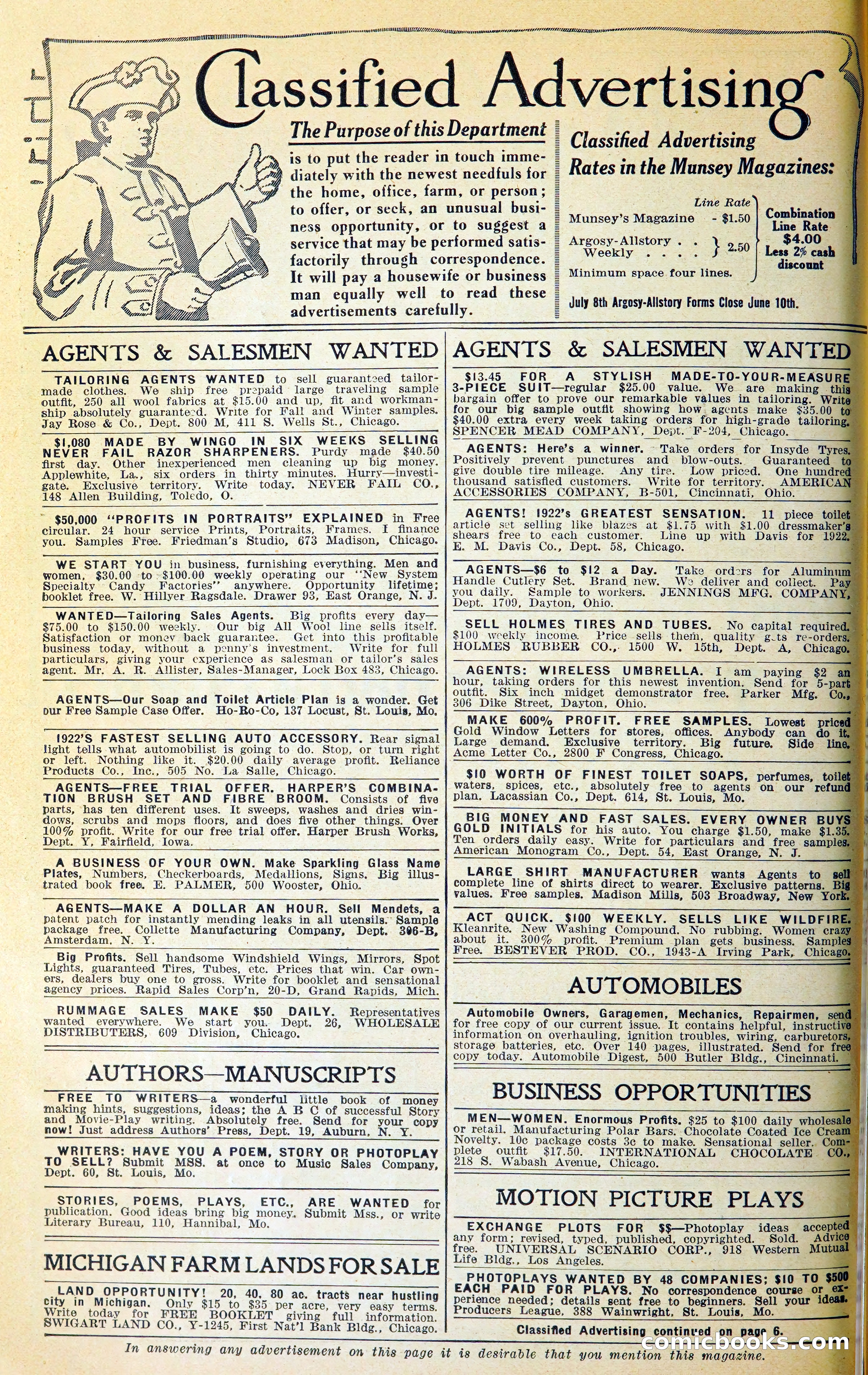 Argosy All-Story Weekly — page 187 of 393