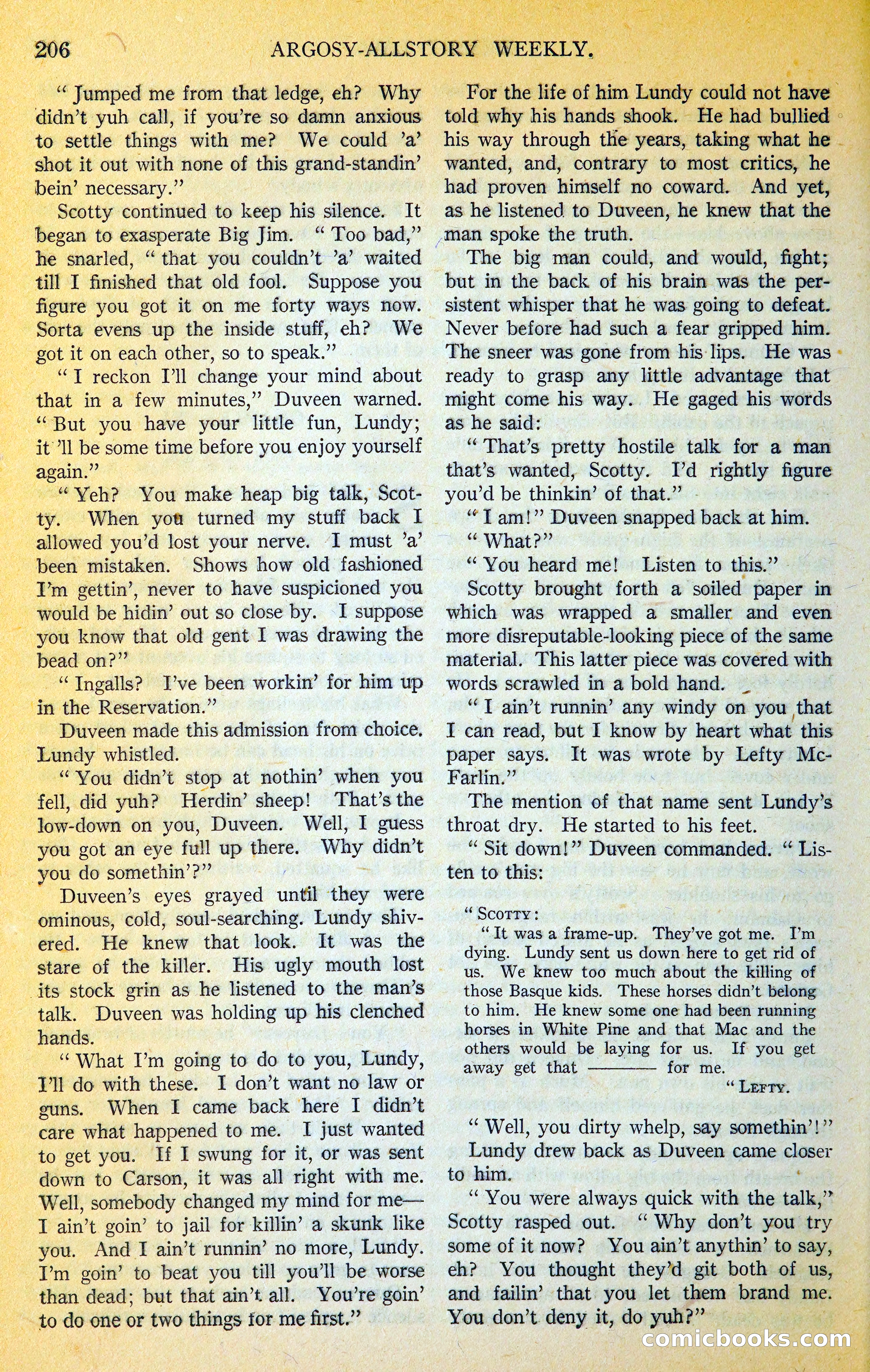 Argosy All-Story Weekly — page 237 of 393