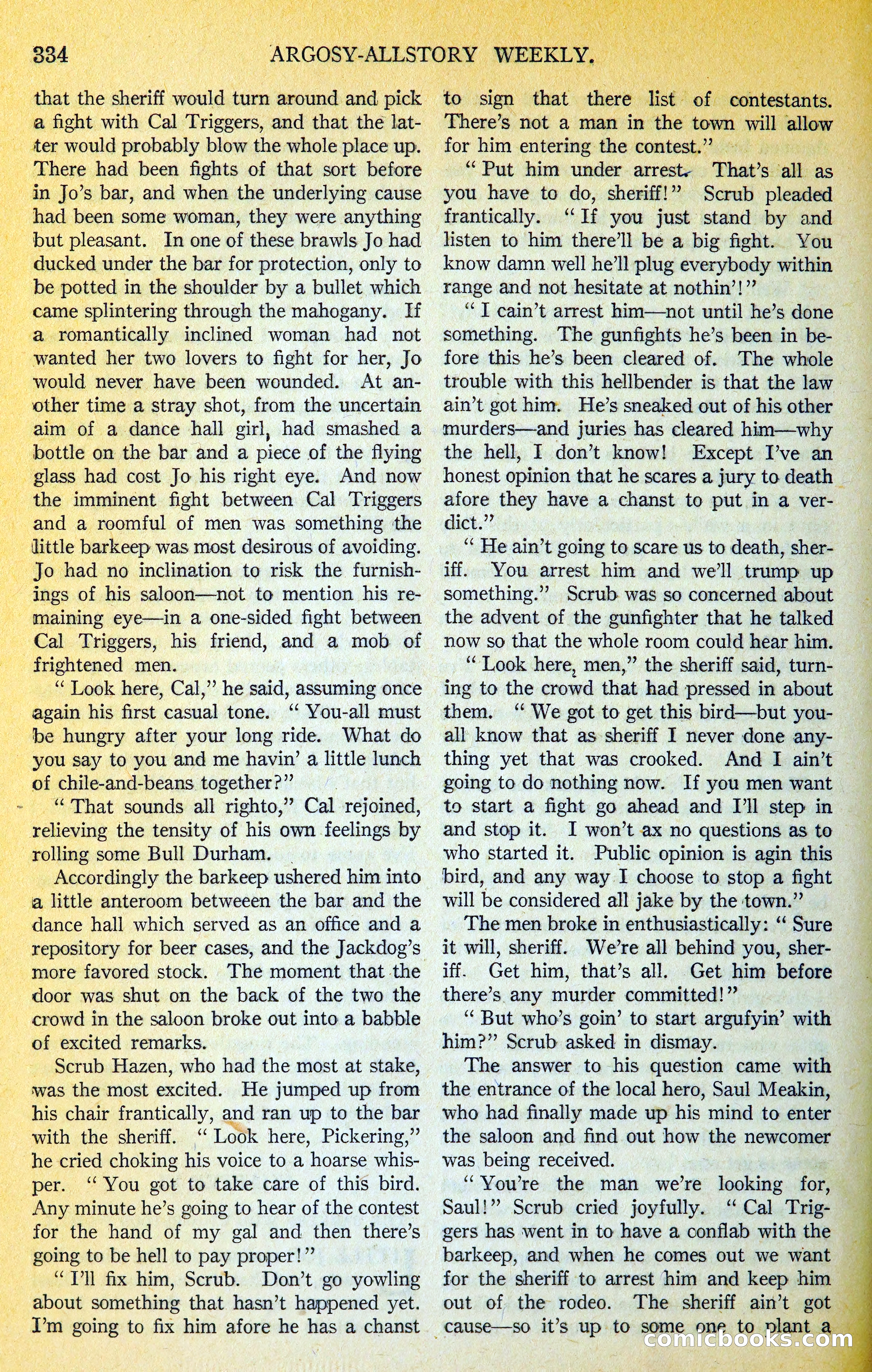 Argosy All-Story Weekly — page 385 of 393