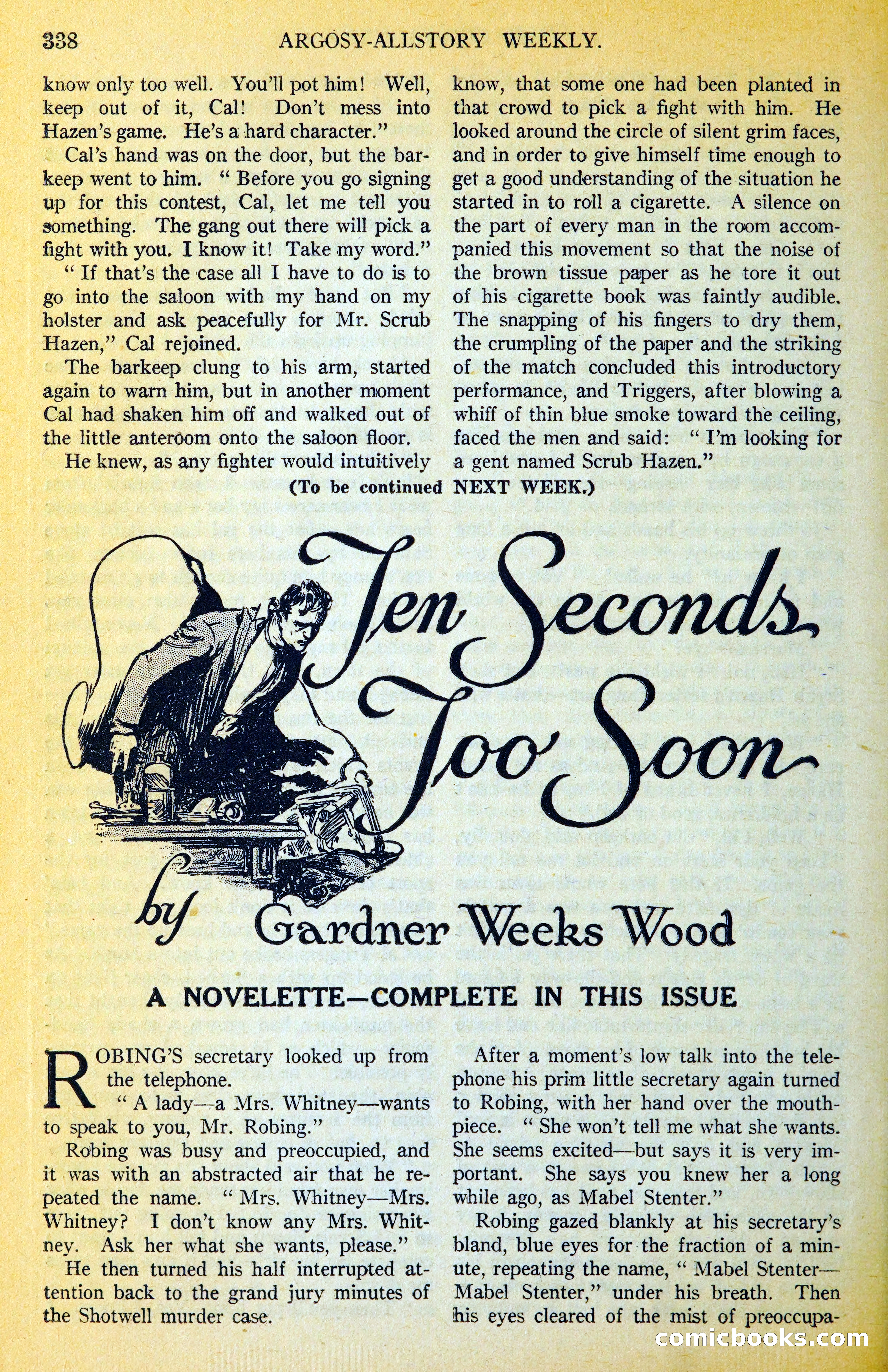 Argosy All-Story Weekly — page 389 of 393