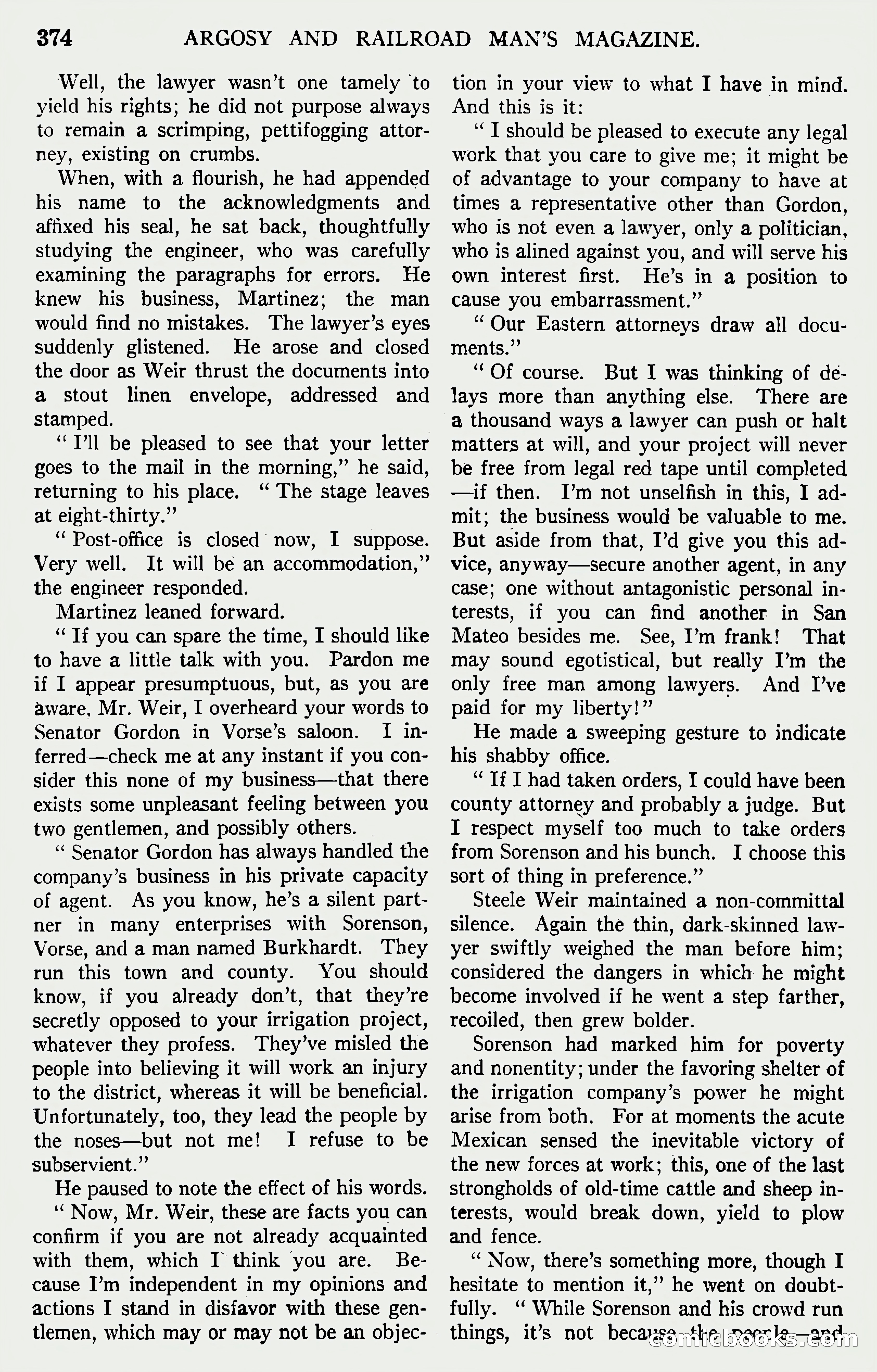 Argosy and Railroad Man's Magazine — page 32 of 196