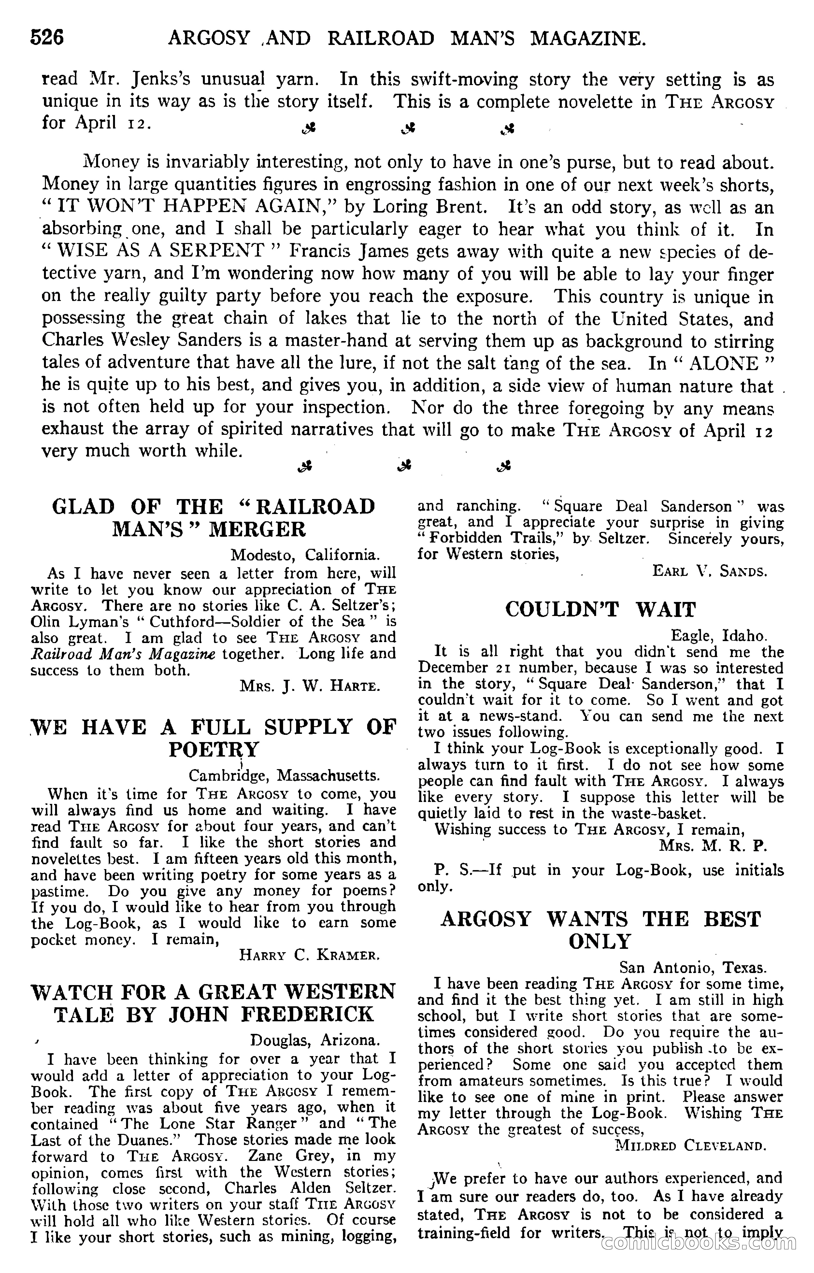 Argosy and Railroad Man's Magazine — page 184 of 196