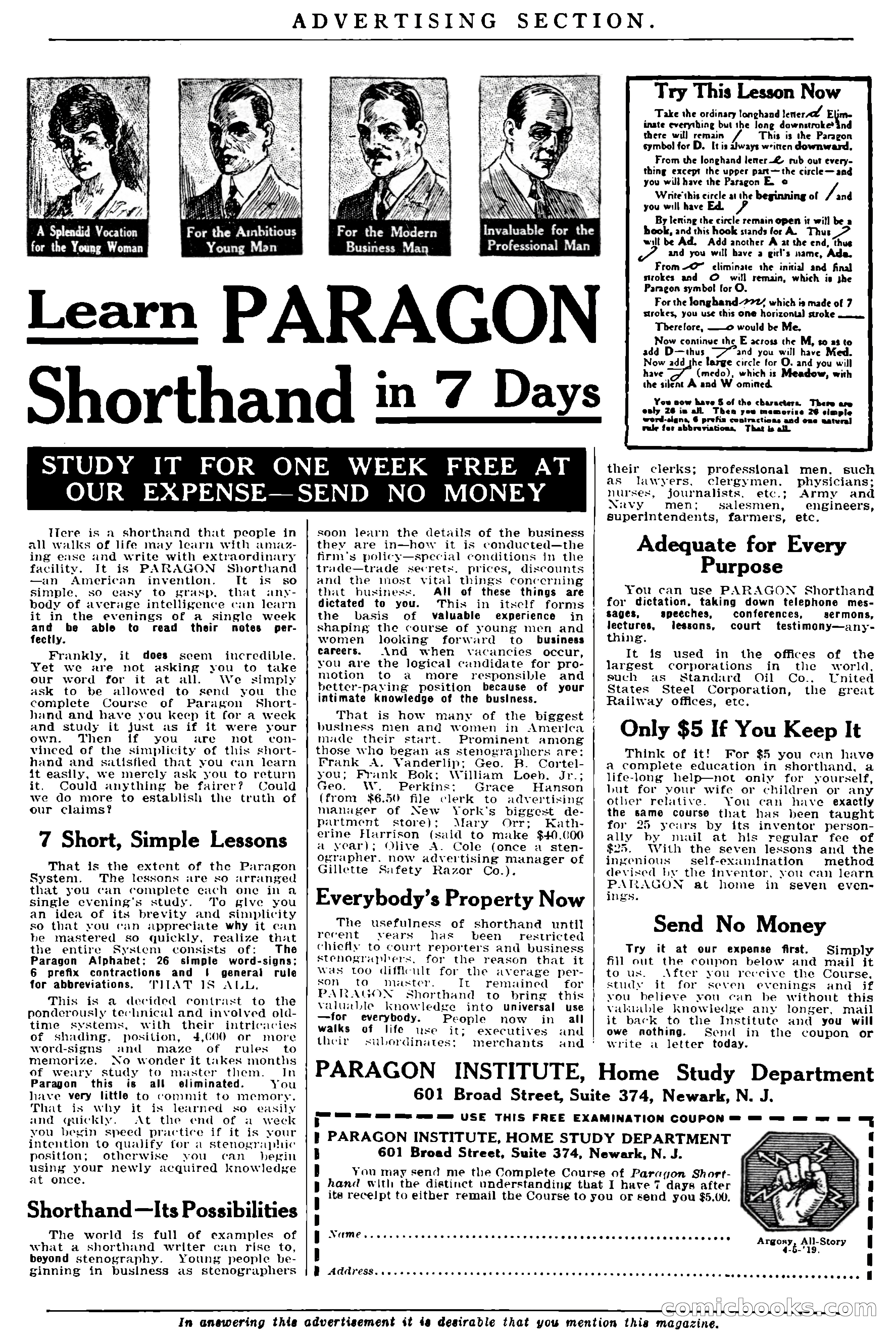 Argosy and Railroad Man's Magazine — page 189 of 196